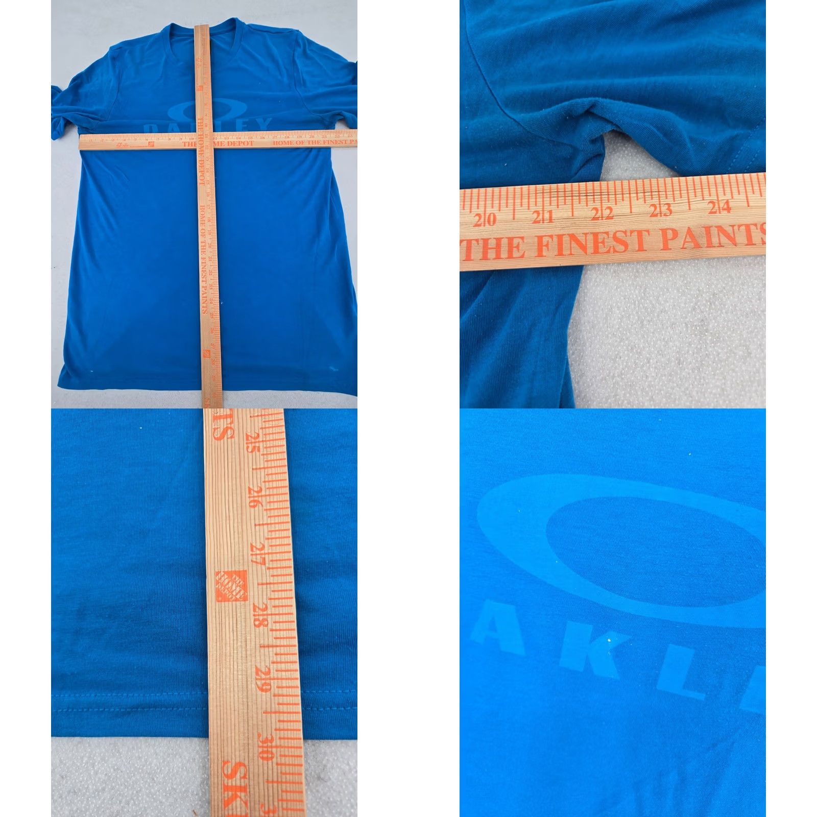 Oakley Oakley T-shirt Adult XL Blue Crew Neck 100% Cotton Golf Golfer Outdoor Men Logo Short Sleeve Vintage: No Size US XL / EU 56 / 4 - 8 Thumbnail