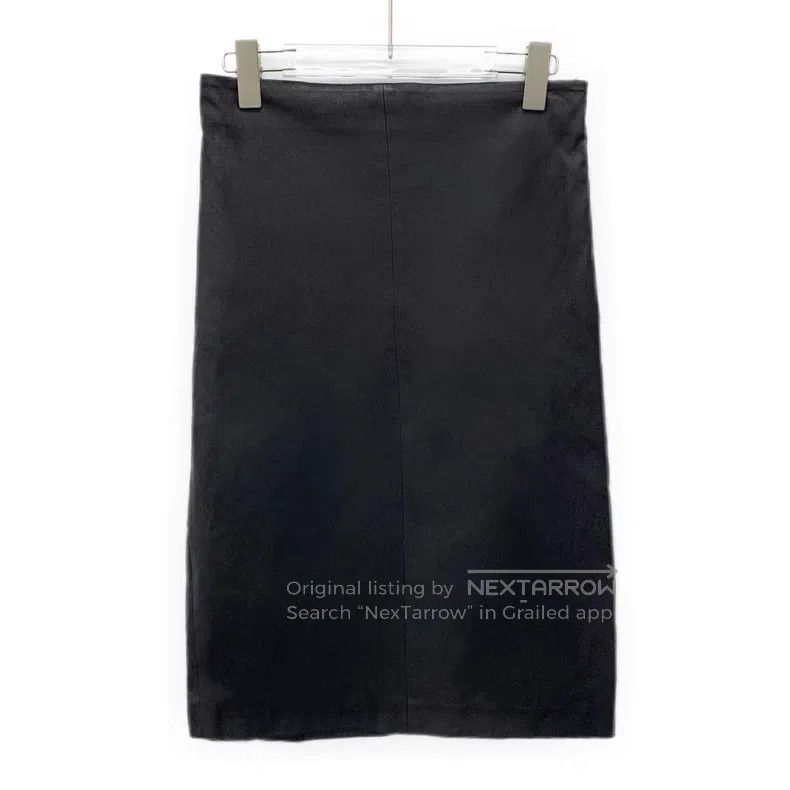 Brunello Cucinelli Brunello Cucinelli Leather casual skirt, black Size 26" / US 2 / IT 38 - 1 Thumbnail