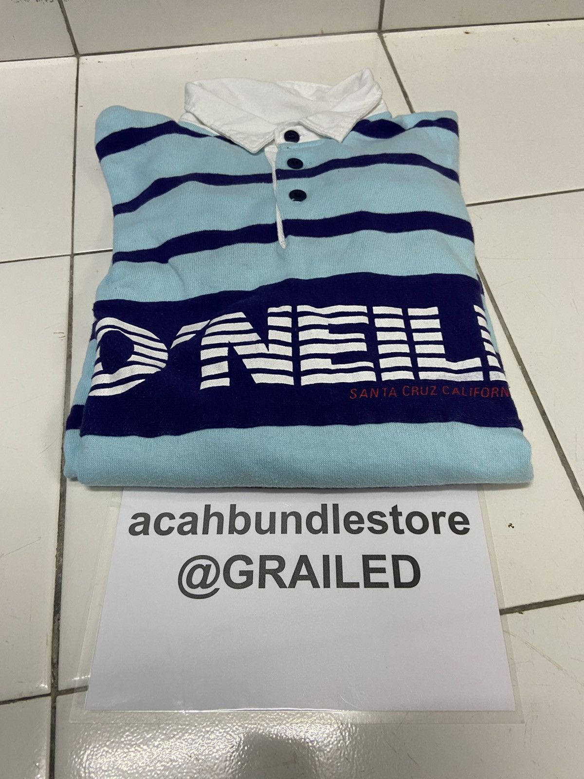 O'Neill VINTAGE O’NEILL RUGBY LONG SLEEVE POLO SHIRT Size US L / EU 52-54 / 3 - 14 Thumbnail
