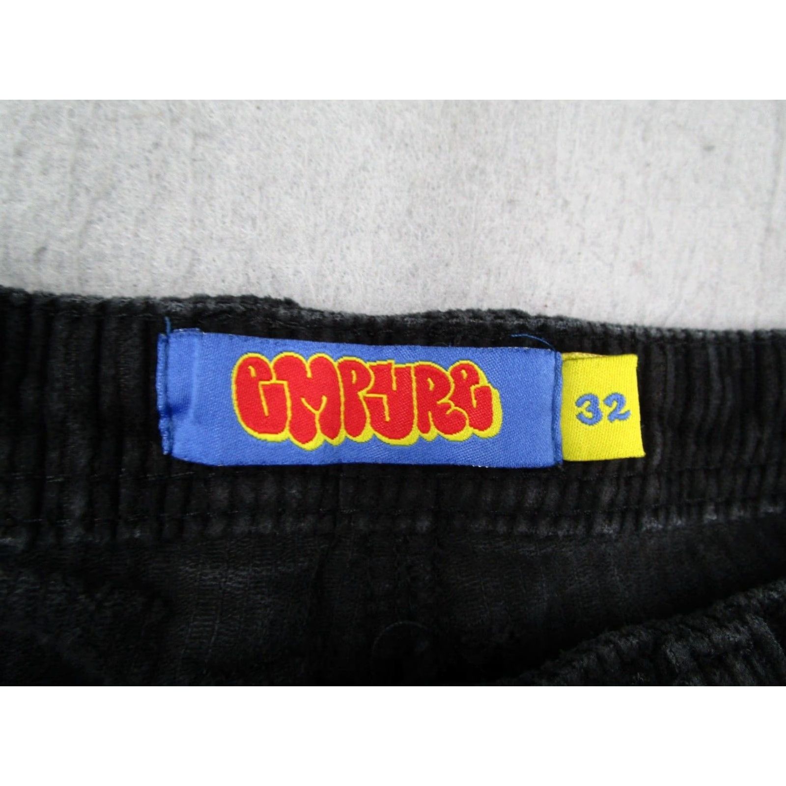 Empyre Empyre Mens Relaxed Fit Corduroy Chinos Black 32x27 Size US 32 / EU 48 - 3 Thumbnail