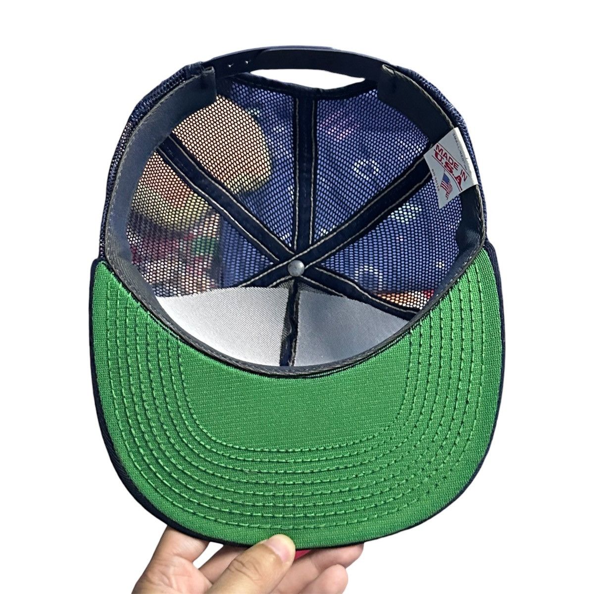 Ford (S/M) Vintage 80s Ford Mustang USA Trucker Cap Hat Snapback Size ONE SIZE - 4 Thumbnail