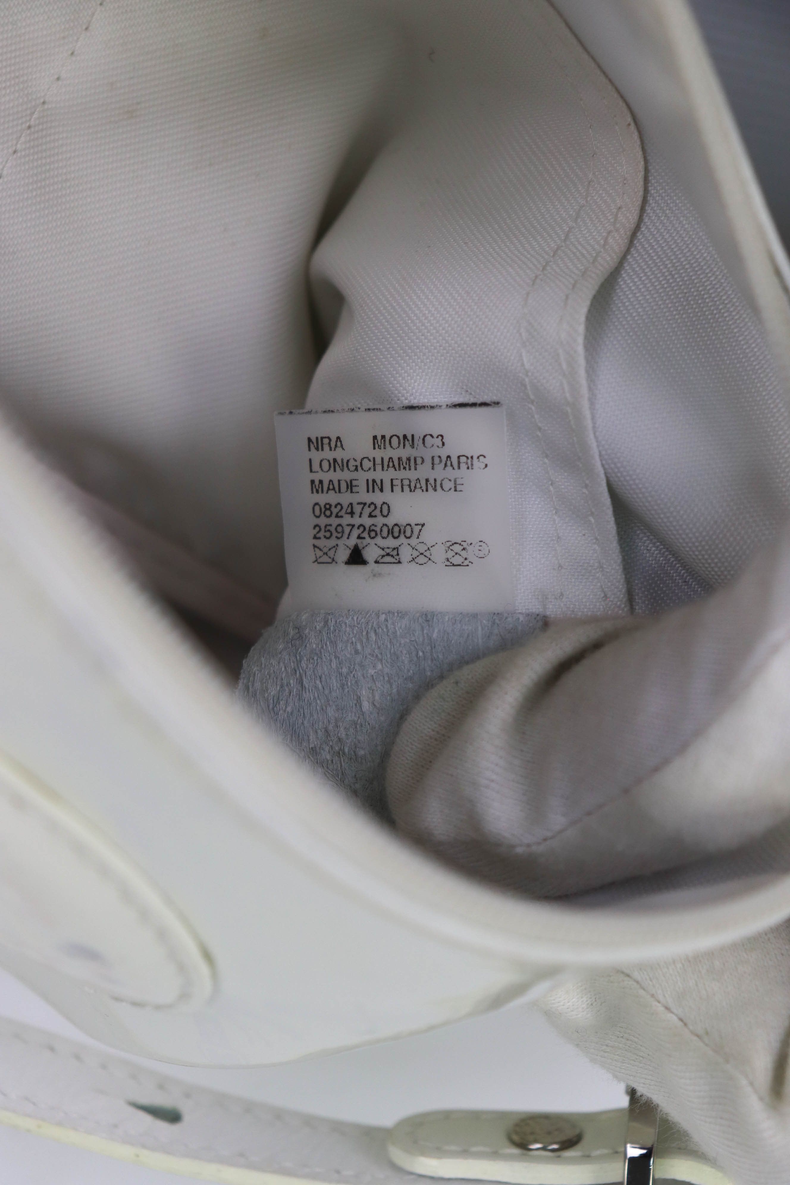 Longchamp Longchamp Paris Vintage Made in France White Mini Hand Bag Size ONE SIZE - 11 Thumbnail