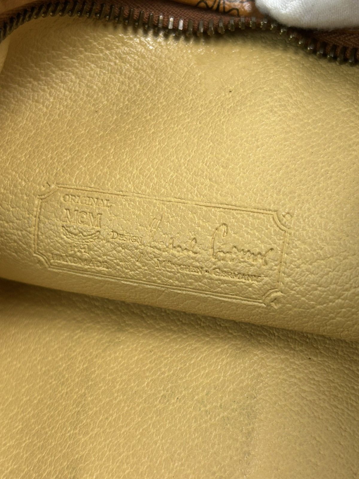 MCM MCM Cognac Leather Clutch Bag Size ONE SIZE - 6 Thumbnail
