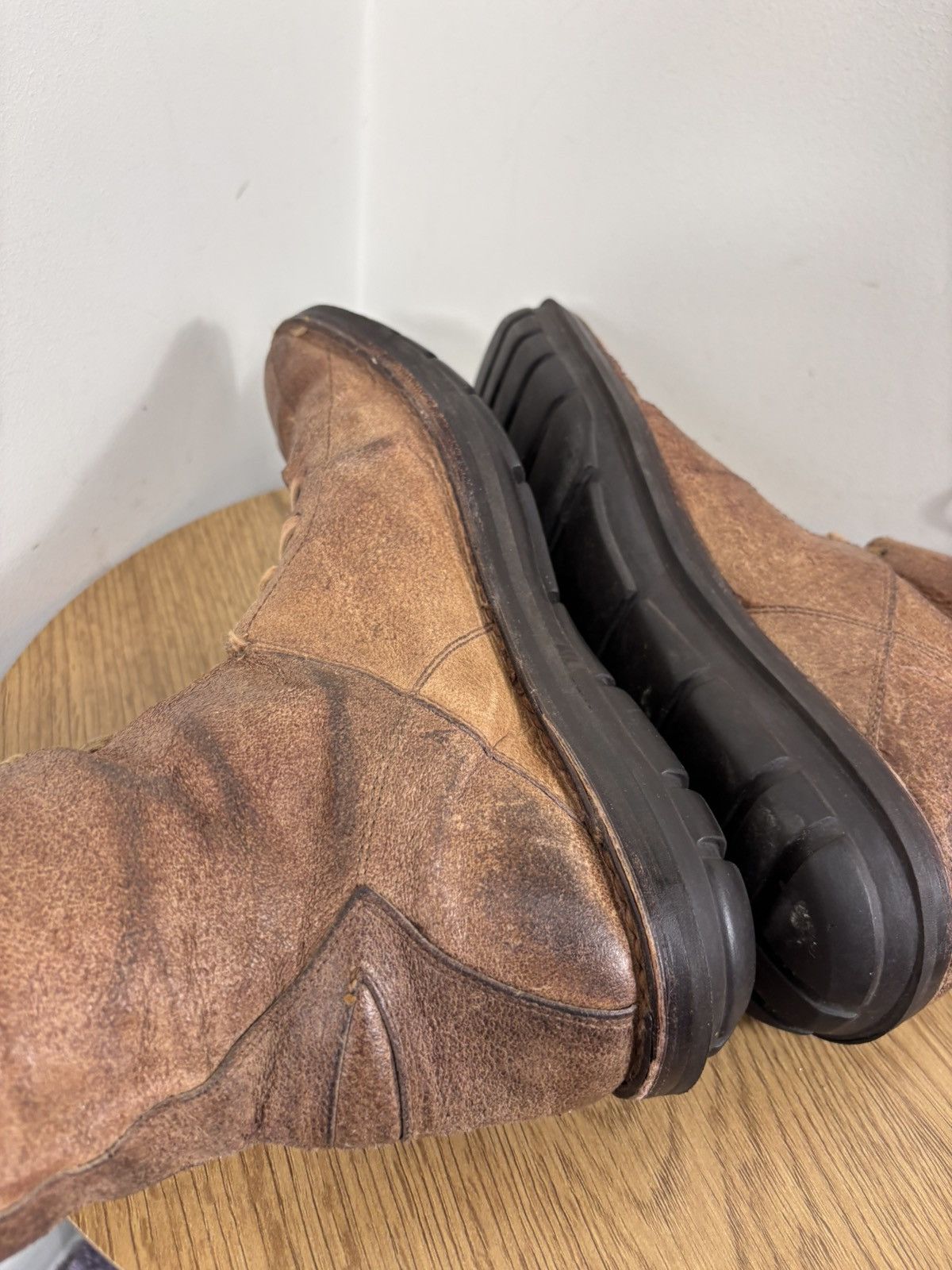 Bally Bally BearthTrek Men’s Distressed Leather Combat Boots Size US 8.5 / EU 41-42 - 19 Thumbnail