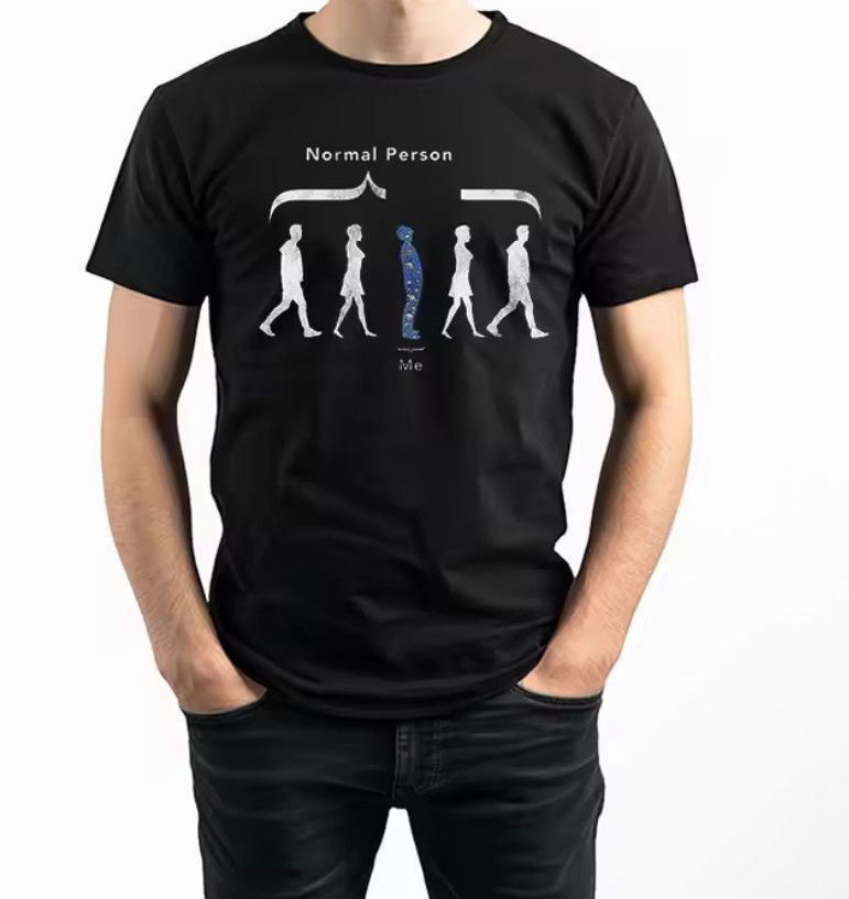 Other Streetwear Vintage Normal Person Print T-Shirt Punk Size US M / EU 48-50 / 2 - 2 Thumbnail