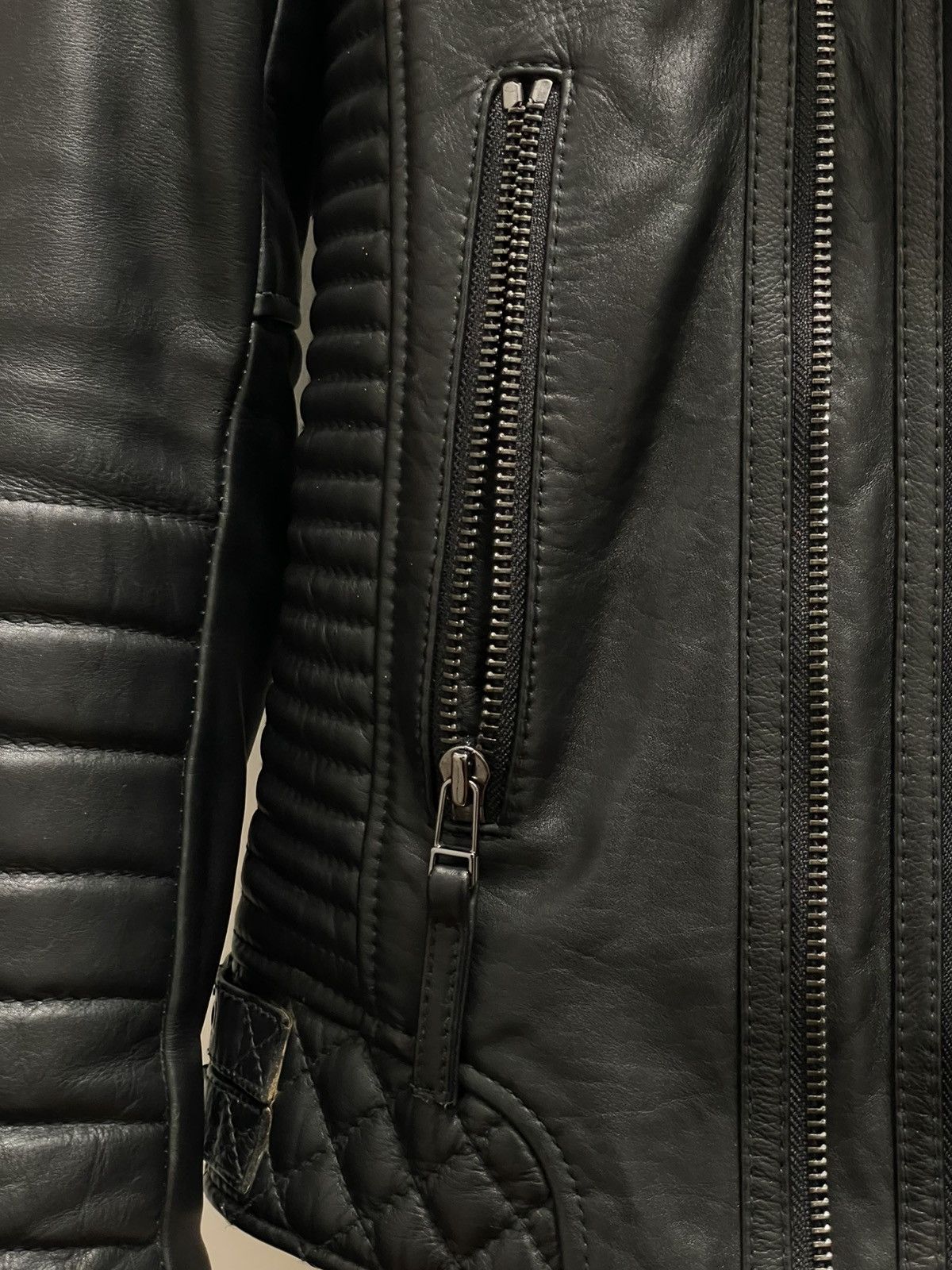 Boda Skins Boda Skins Kay Michaels Black Tall M Biker Leather Jacket CE Size US M / EU 48-50 / 2 - 7 Thumbnail