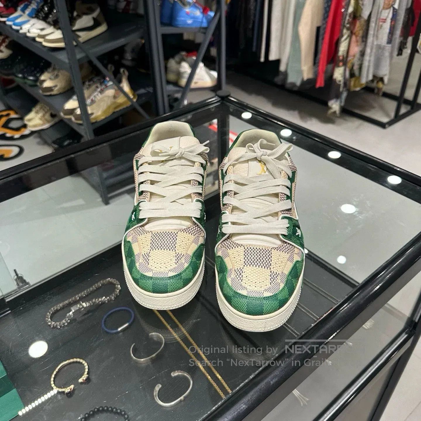 Louis Vuitton Louis Vuitton Damier Green Shoes. Size US 9.5 / EU 42-43 - 2 Thumbnail