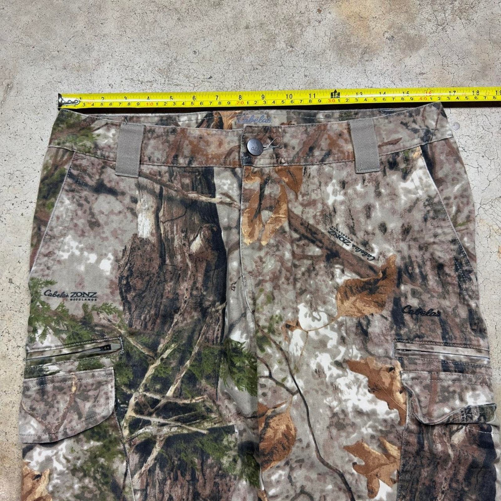 Mossy Oaks × Realtree Y2K Camouflage RealTree Cabelas Low Rise Baggy Cargo Pants Size US 31 - 4 Thumbnail