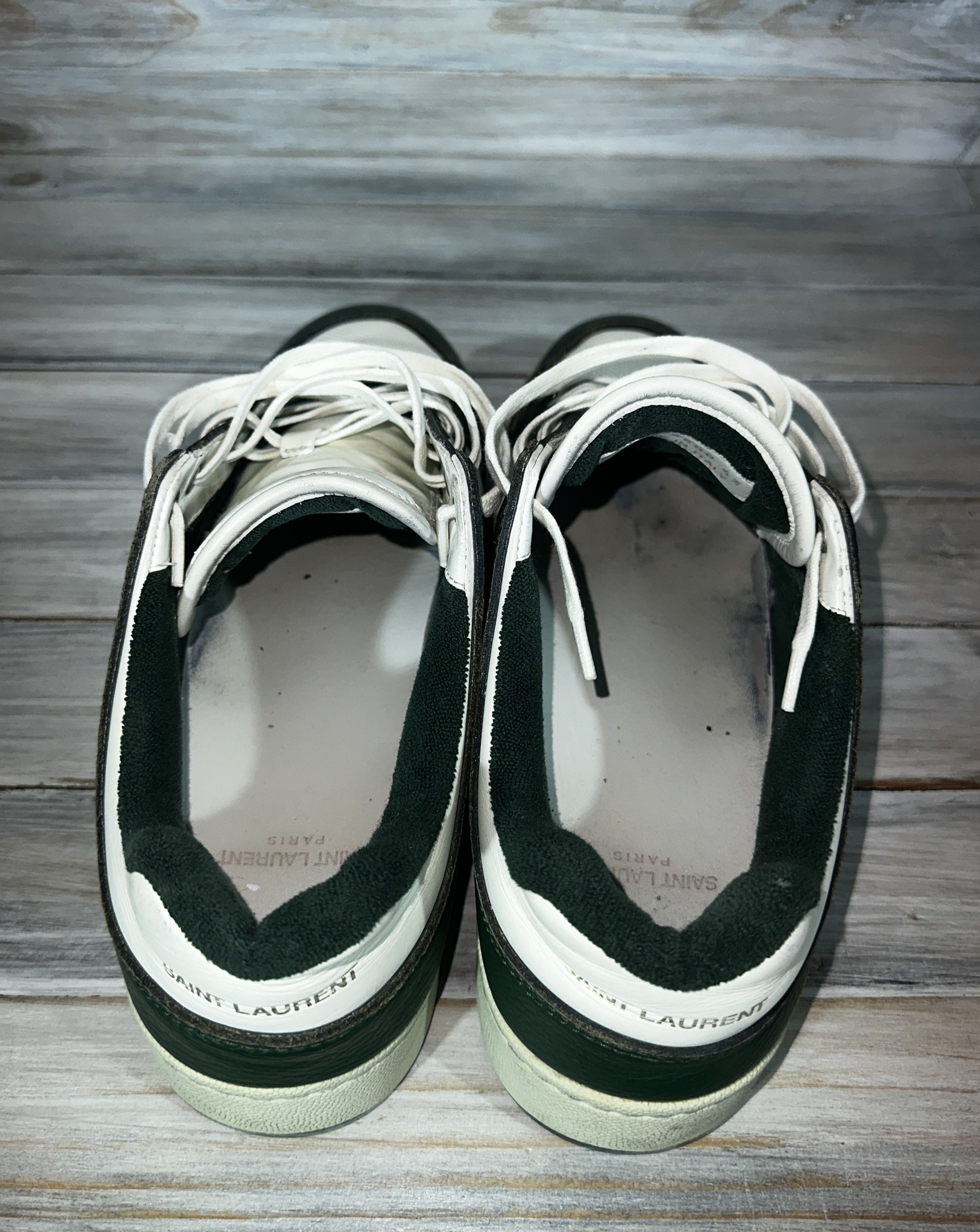 Yves Saint Laurent SAINT LAURENT SL/61 Low-Top Leather Sneakers Made In Italy Size US 10 / EU 43 - 22 Thumbnail
