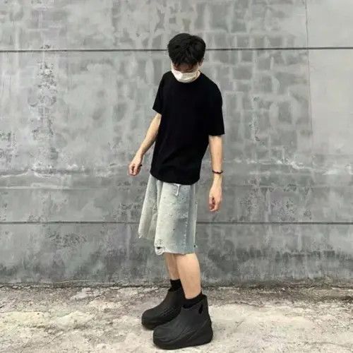 Japanese Brand WASHED distressed EDGY Y2K shorts jeans Size US 30 / EU 46 - 3 Thumbnail