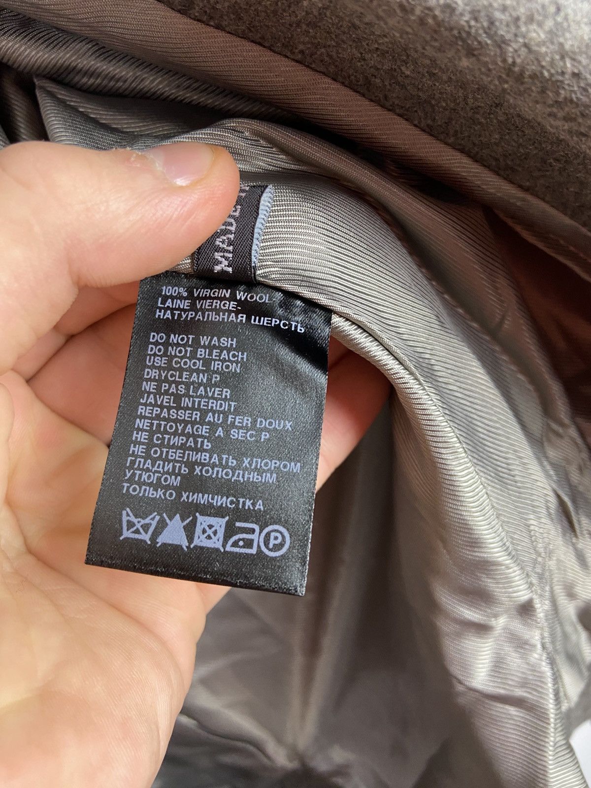 Designer × Haider Ackermann HAIDER ACKERMANN Asymmetrical Wool Gray Women Blazer Jacket Size XS / US 0-2 / IT 36-38 - 13 Thumbnail
