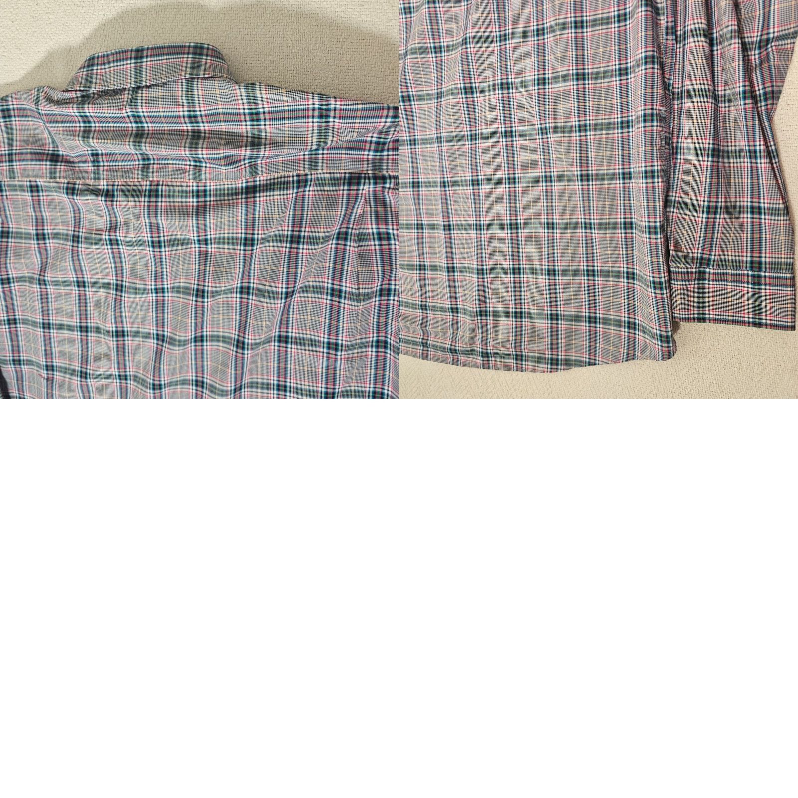 Vintage NWT Alan Flusser Shirt Button Down Long Sleeve Plaid Purple Cotton XL Flip Cuff Mens Size US XL / EU 56 / 4 - 8 Thumbnail