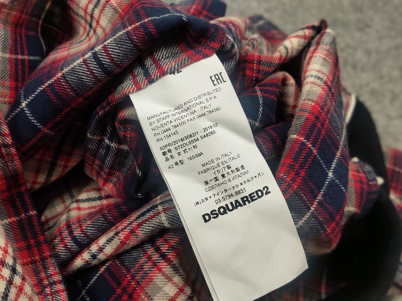 Dsquared2 Dsquared2 Brushed Cotton Flannel Western Button Shirt In Red Size US S / EU 44-46 / 1 - 15 Thumbnail