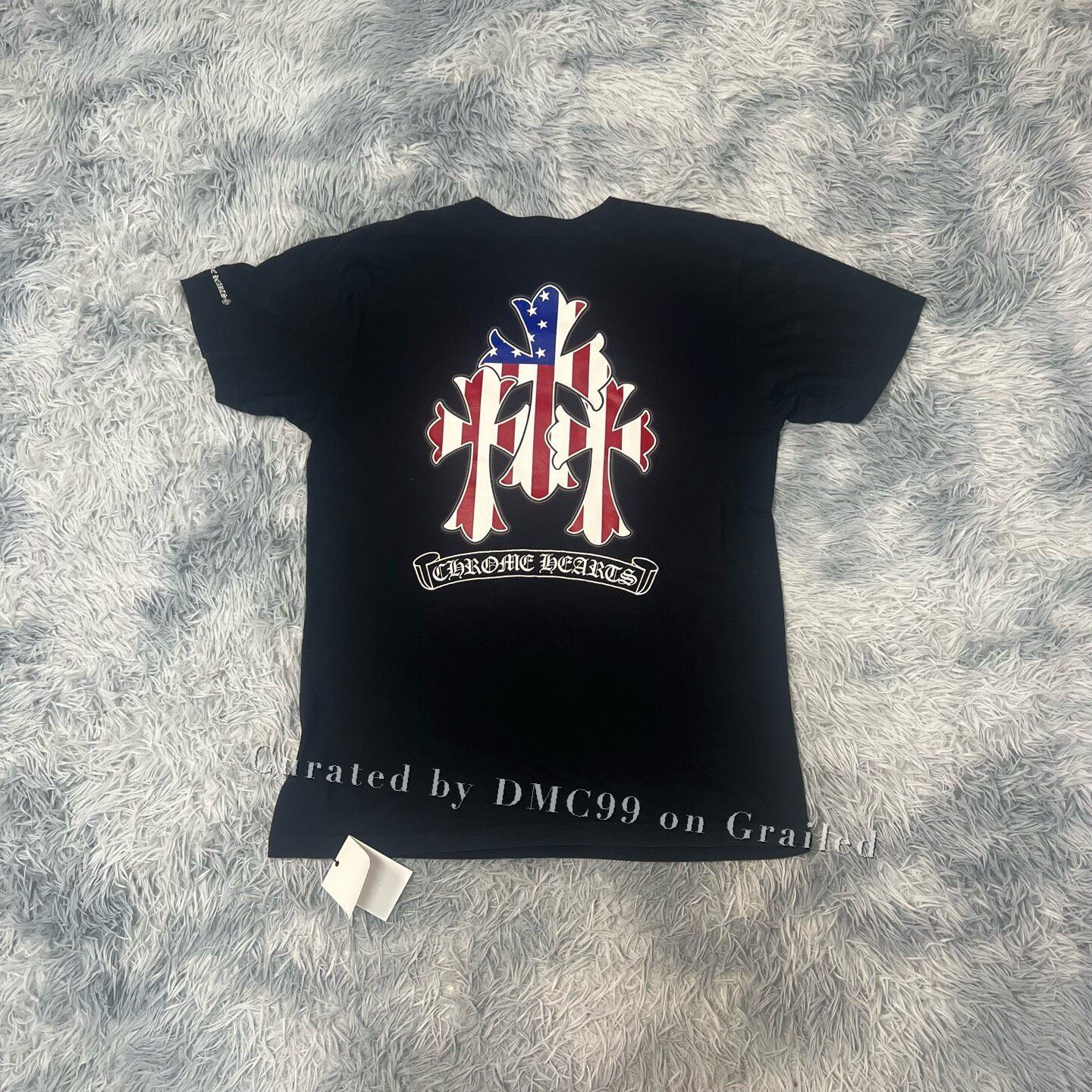 Chrome Hearts Chrome Hearts Black USA Flag T-Shirt | Grailed