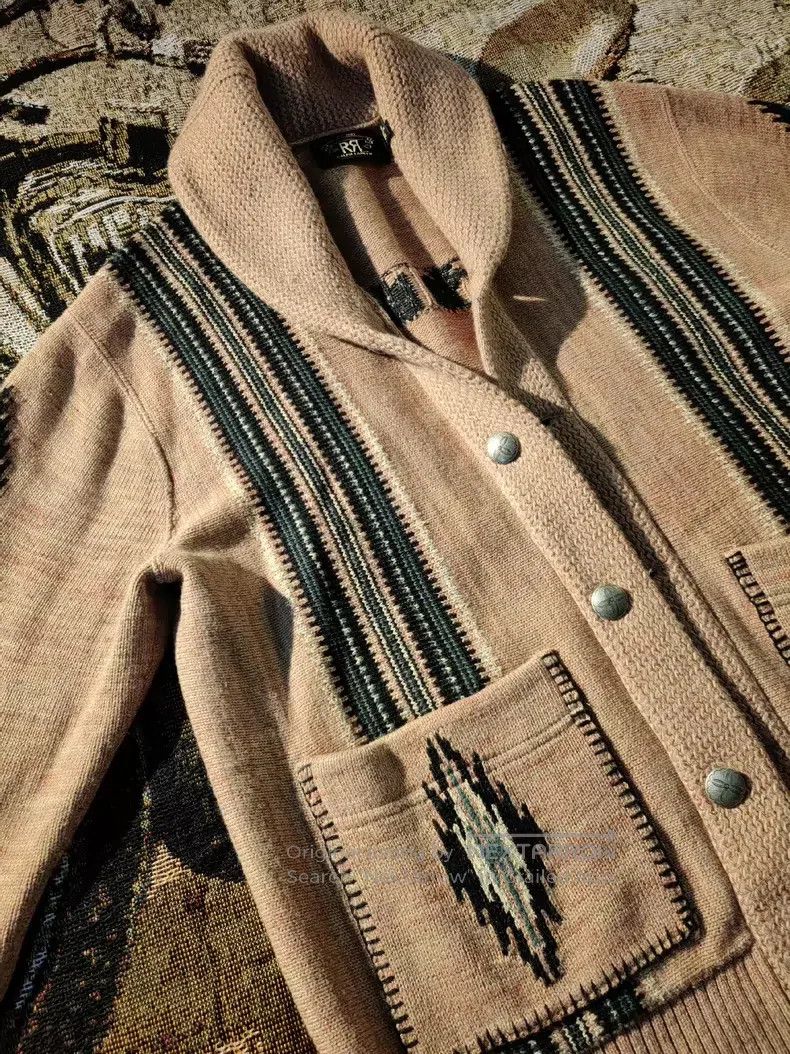 RRL Ralph Lauren RRL Ralph Lauren Southwest Green Fruit Collar Sweater Walk Size US M / EU 48-50 / 2 - 5 Thumbnail