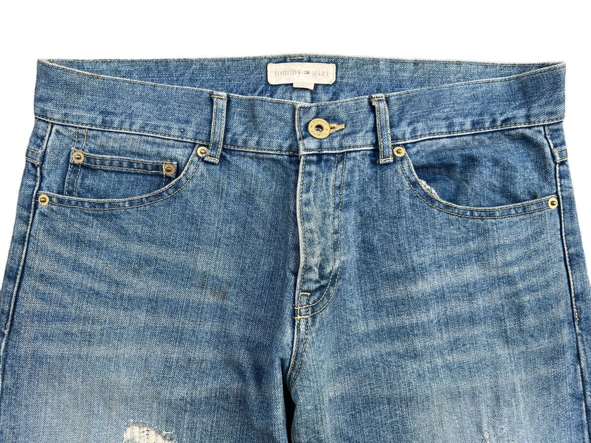 Tommy Hilfiger Y2K Tommy Hilfiger Distressed Patch Denim Jeans 34x34 Size 34" / US 12 / IT 48 - 7 Thumbnail