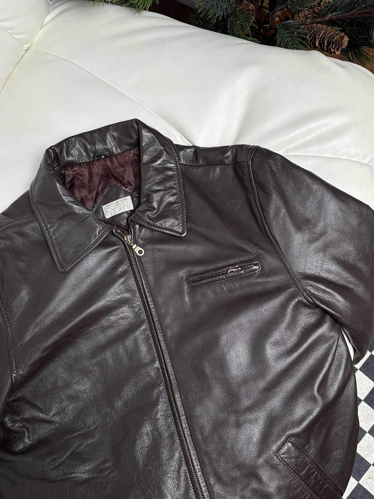 Vintage Vintage leather cropped jacket sprit 90s boxy fit Size US M / EU 48-50 / 2 - 5 Thumbnail