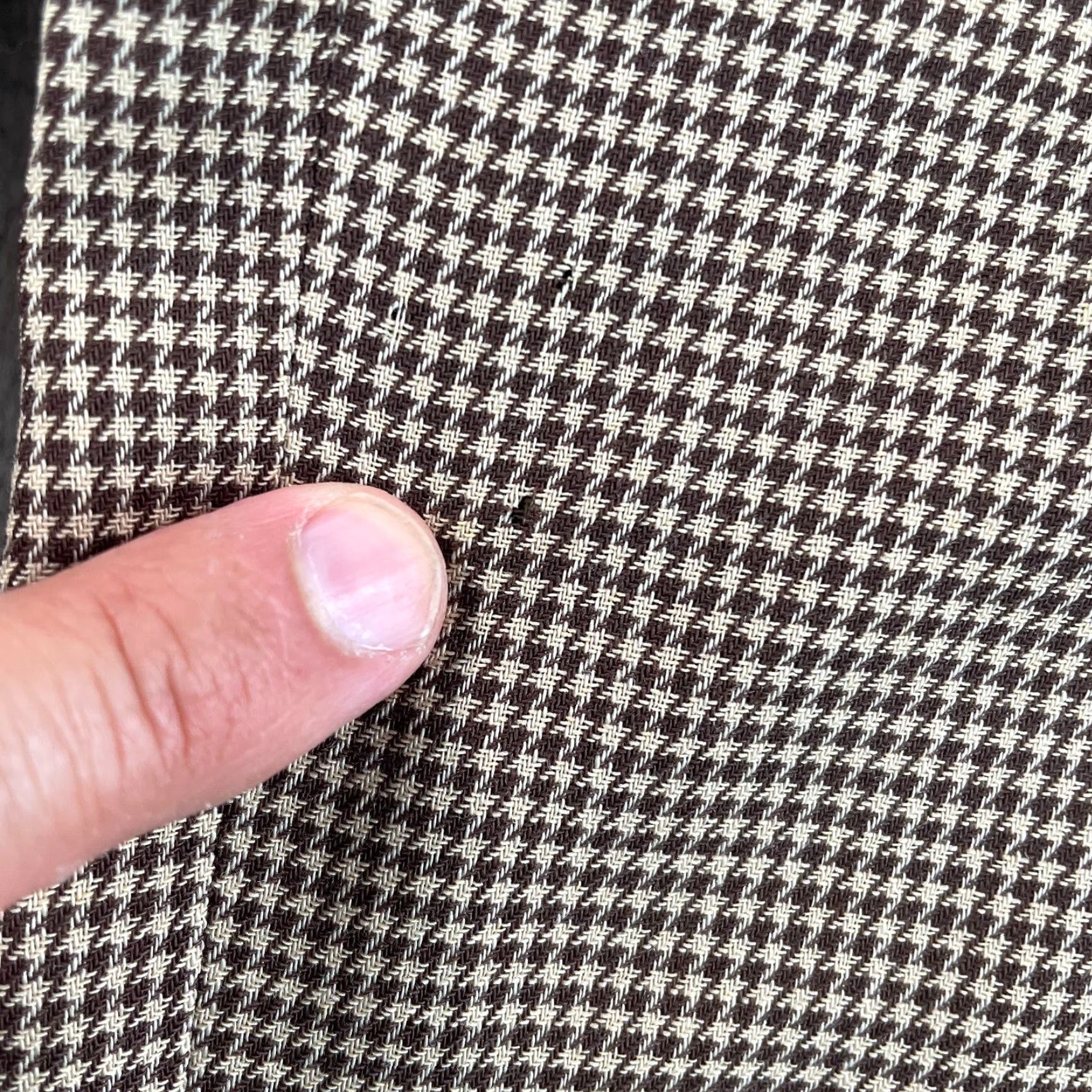 Polo Ralph Lauren VINTAGE Polo Ralph Lauren Dress Pants Men's 36x33 Brown Wool Mohair Houndstooth Pleated Cuffed With Suspender Buttons Size US M / EU 48-50 / 2 - 5 Thumbnail