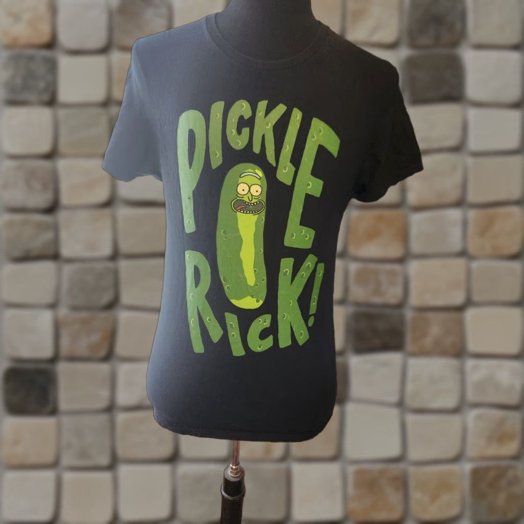 Ripple Junction Ripple Junction Mens Rick & Morty Pickle Rick Graphic T-Shirt Tee Black M Size US M / EU 48-50 / 2 - 1 Thumbnail