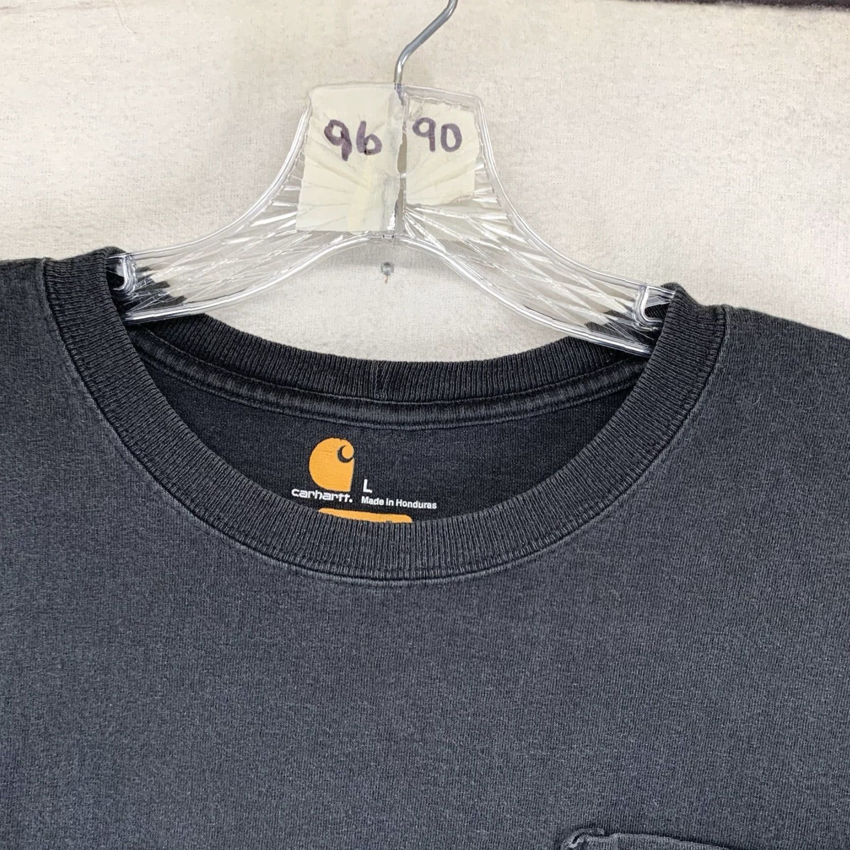 Carhartt Carhartt T-Shirt Mens Long Sleeve Crew Neck All Cotton Regular Fit Logo 100% Knit Black L Size US L / EU 52-54 / 3 - 5 Thumbnail