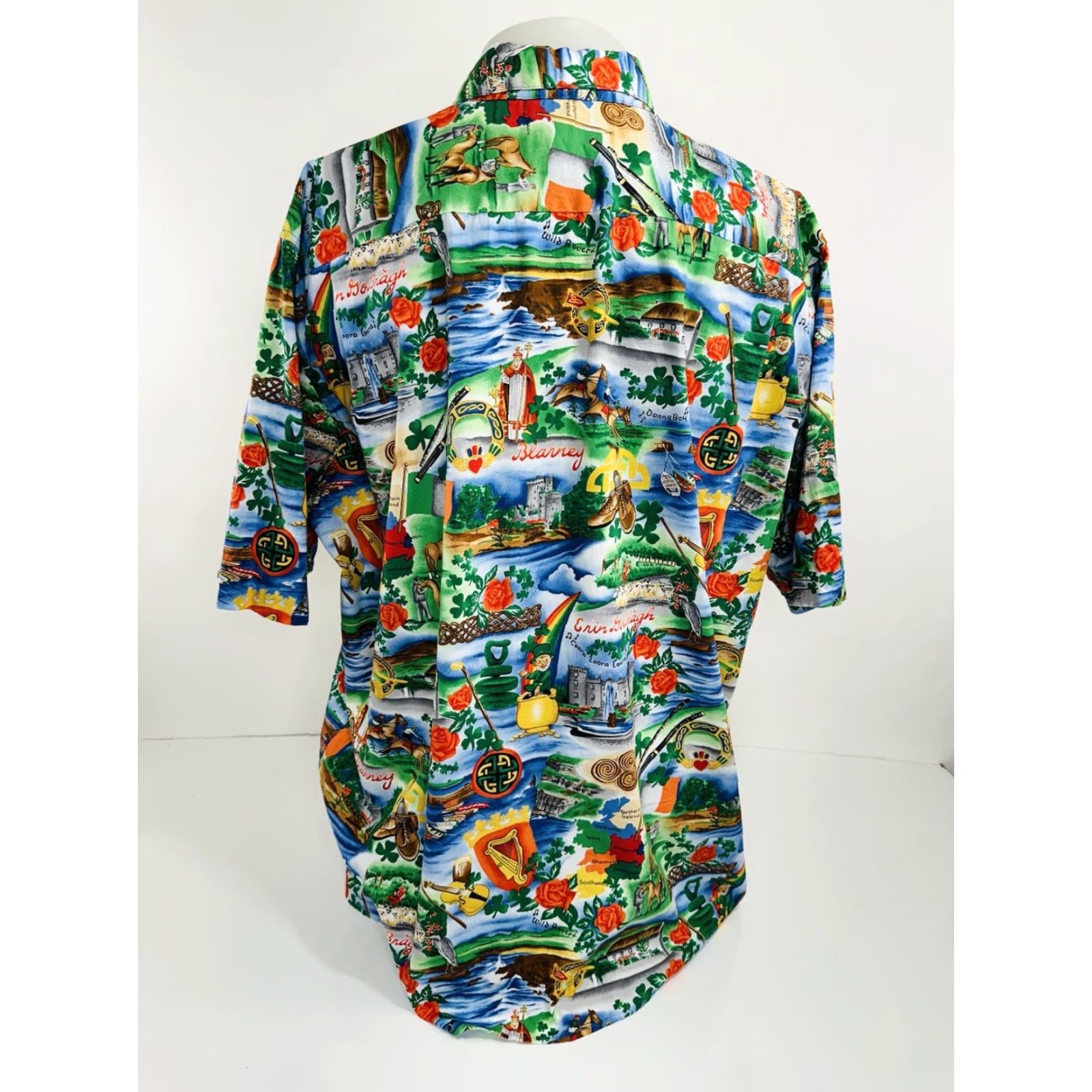 Reyn Spooner REYN SPOONER Shirt Hawaii Irish Blarney Erin Go Bragh DANNY BOY Multicolor 2XL Short Sleeve Button-Up Mens Size US XXL / EU 58 / 5 - 5 Thumbnail