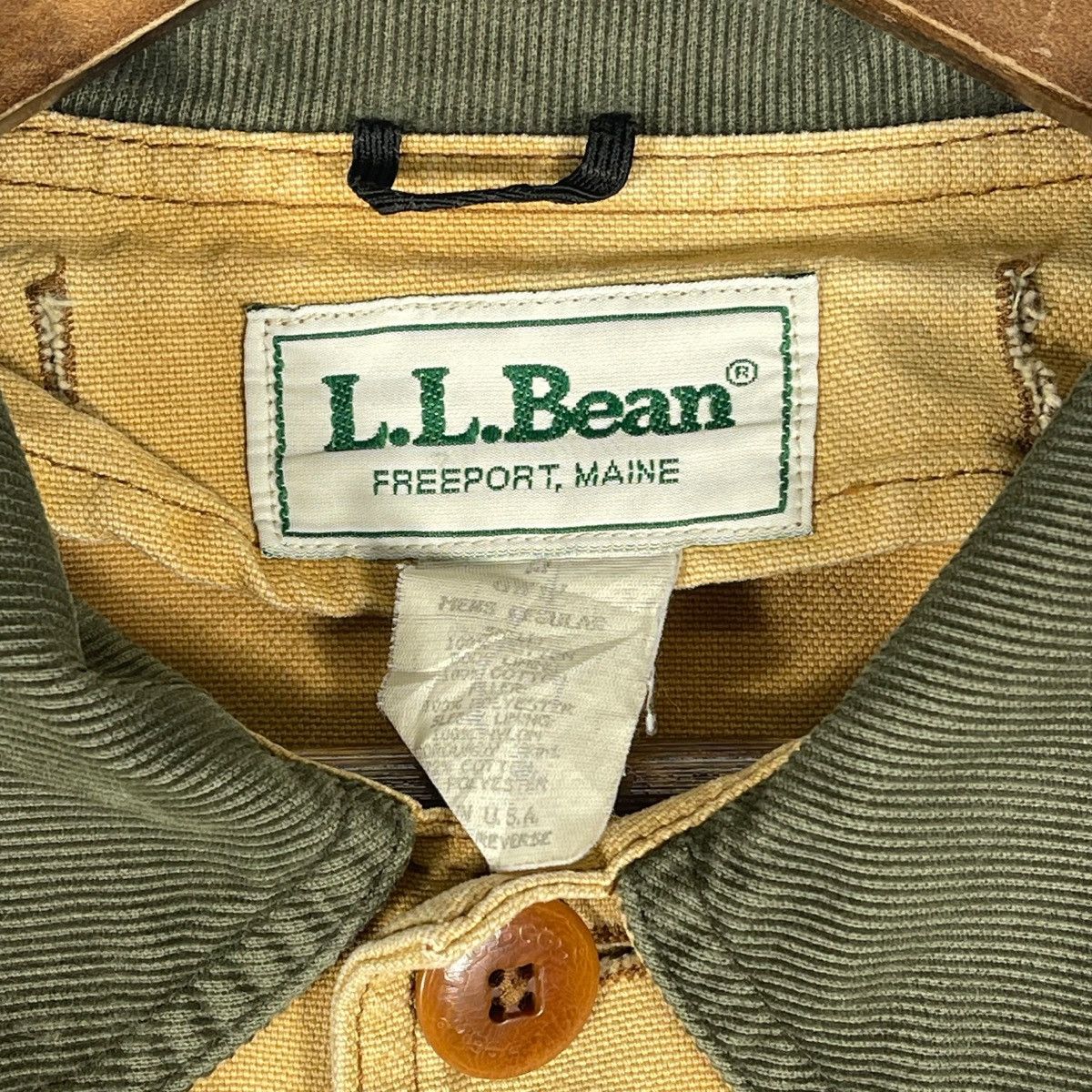 L.L. Bean Vintage L.L. Bean Field Coat Barn Jacket Tan Canvas Size US L / EU 52-54 / 3 - 9 Thumbnail