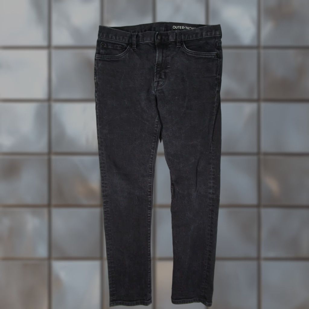 Outerknown VINTAGE? No. Outerknown S.E.A. Jeans Ambassador Slim Men 32x32 Black Denim Organic Stretch Slim-Fit 5-Pocket Mid Rise - Mens Jeans Size US 32 / EU 48 - 1 Thumbnail
