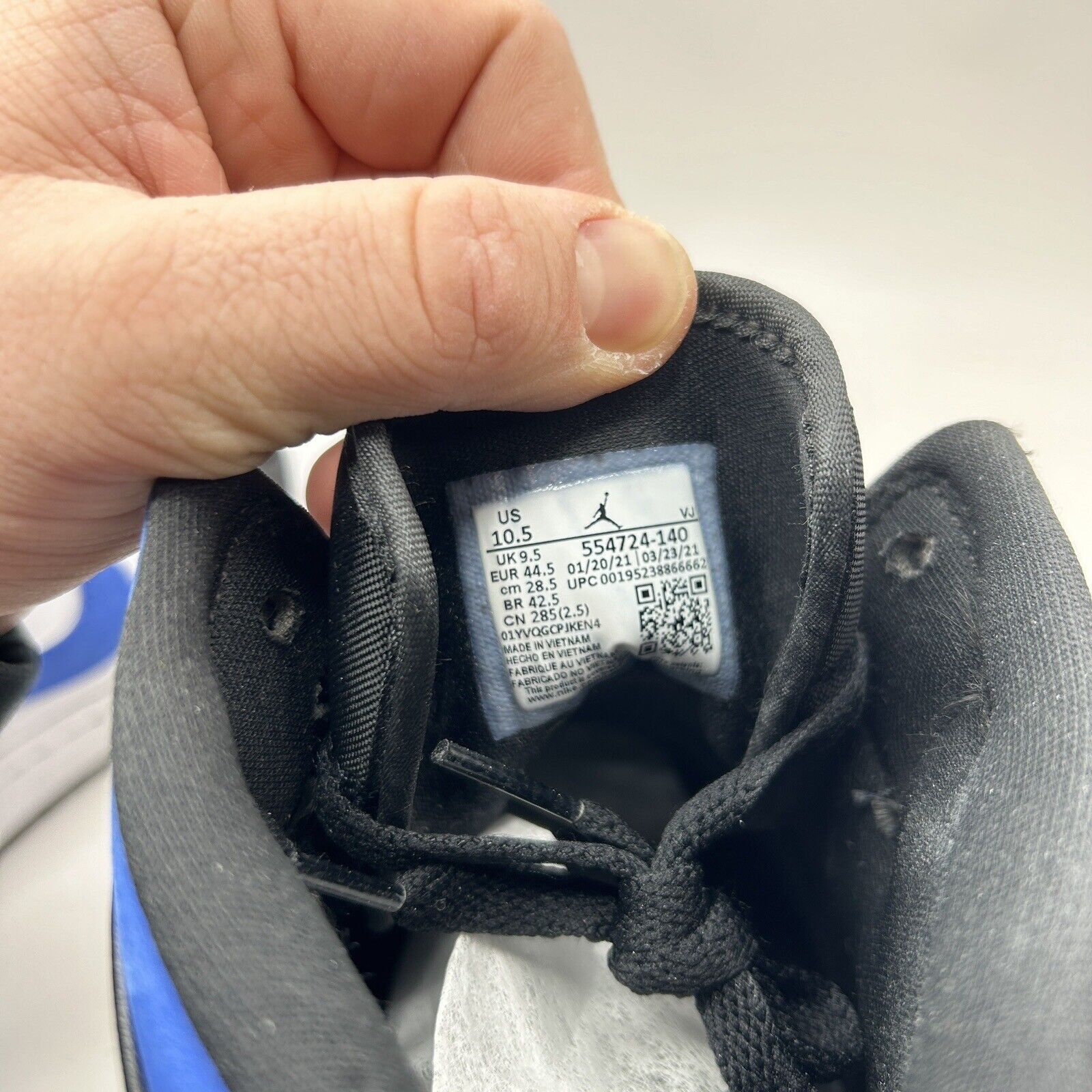 Nike Nike Air Jordan 1 Mid Retro “Racer Blue” 2023 Size US 10.5 / EU 43-44 - 7 Thumbnail