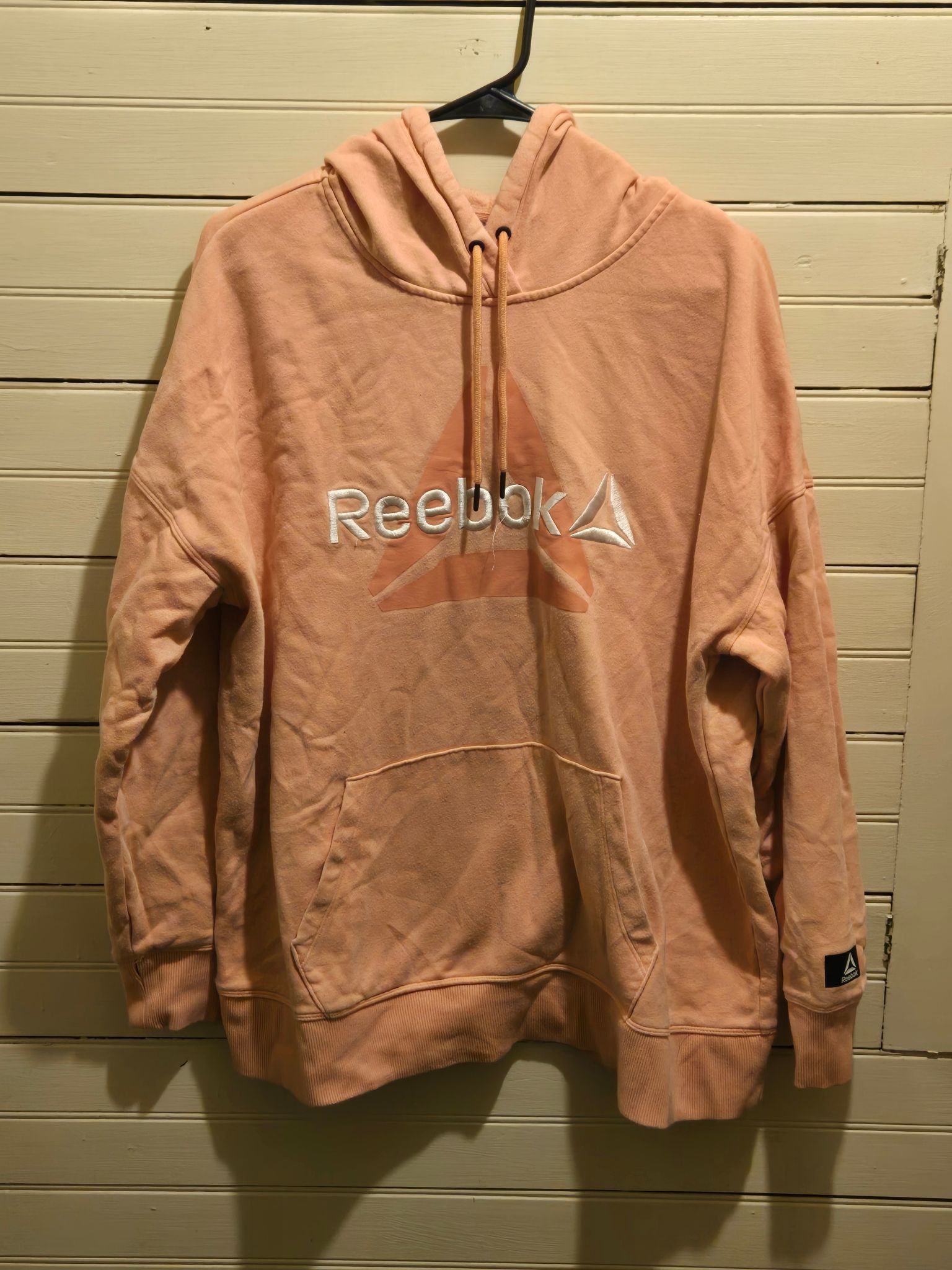 Reebok Reebok Hoodie Unisex L(17) Pink Pullover Fleece Lined Logo Size US L / EU 52-54 / 3 - 1 Thumbnail