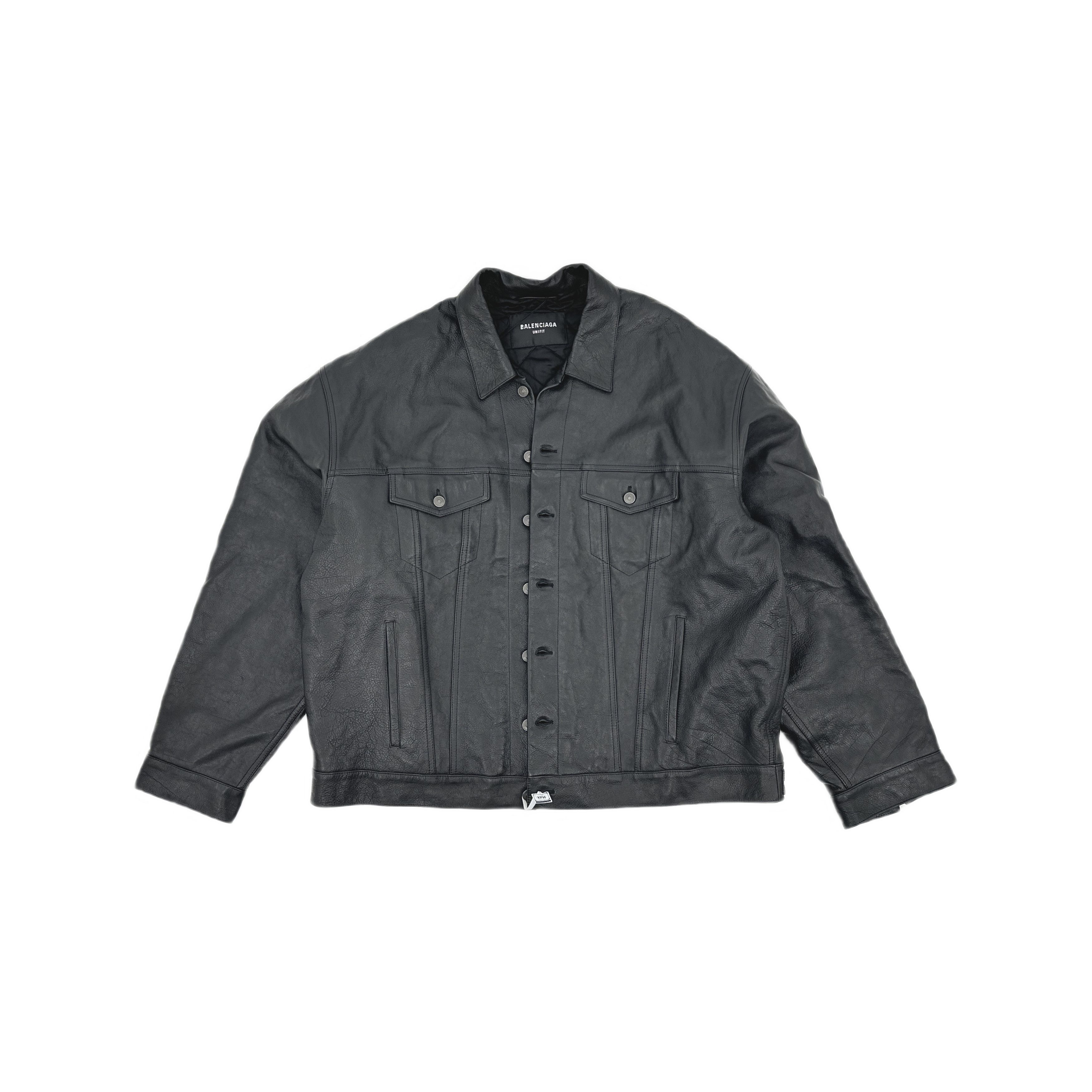 Balenciaga Balenciaga Grainy Soft Leather Jacket Size XS Size US XS / EU 42 / 0 - 1 Thumbnail