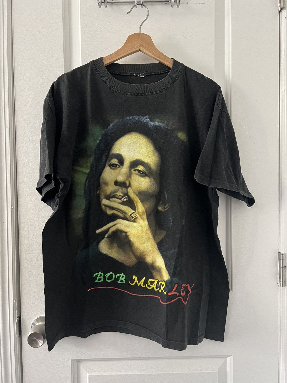 Vintage Vintage Bob Marley T shirt Size US XL / EU 56 / 4 - 2 Thumbnail
