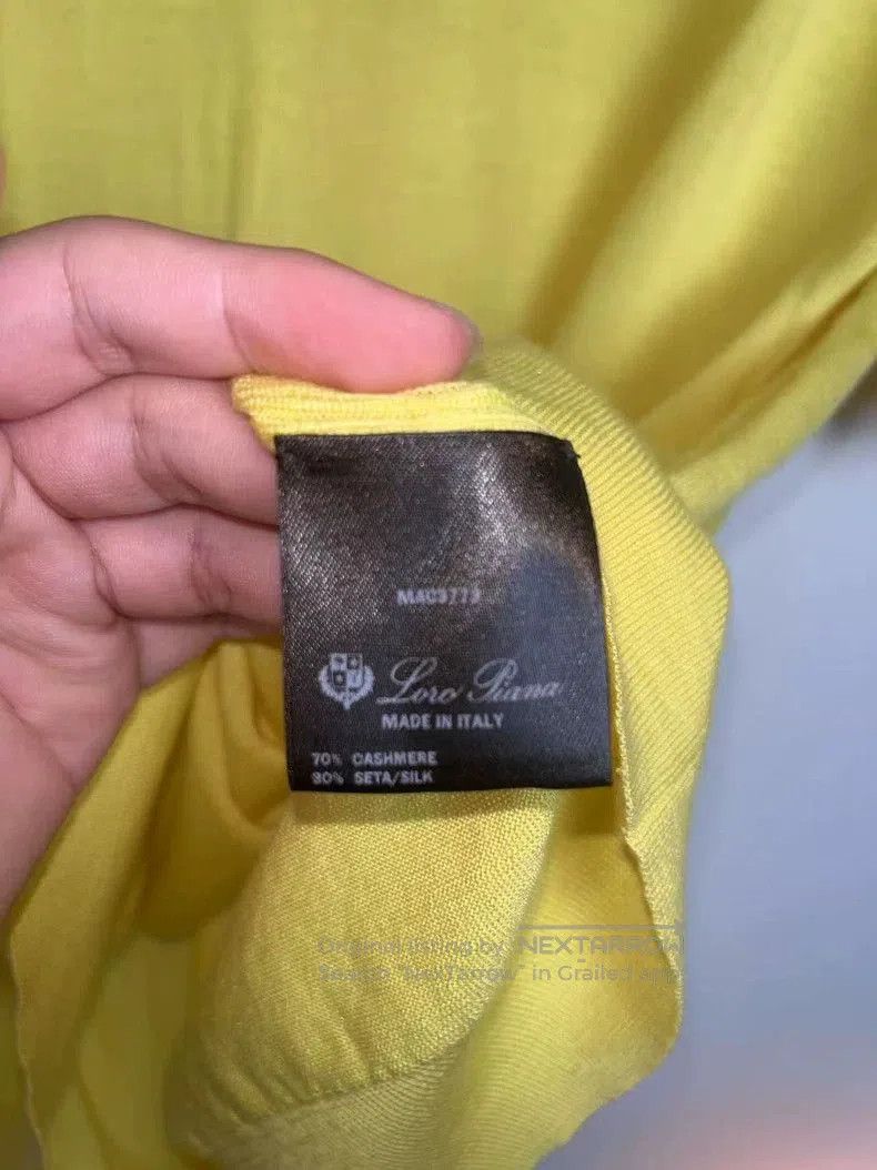 Loro Piana Loro Piana Yellow Knit Short Sleeve Top. Size M / US 6-8 / IT 42-44 - 3 Thumbnail