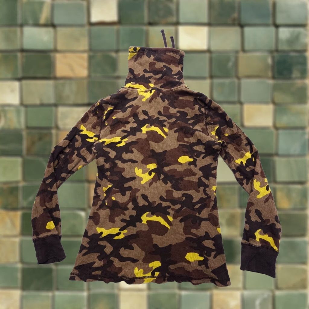 Ralph Lauren Lauren Ralph Lauren Active Thermal Waffle Knit 1/2 Zip Pullover Size Medium Camo Shirt Womens Slim`}> Size M / US 6-8 / IT 42-44 - 1 Thumbnail