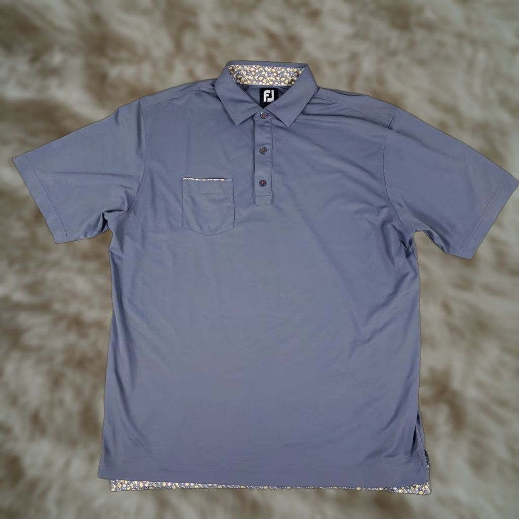 Footjoy FJ FootJoy Polo Shirt Mens Large Blue Golf Short Sleeve Polo Shirt Adult Large Blue Golf Casual 90s Modern Preppy Mens Size US L / EU 52-54 / 3 - 1 Thumbnail