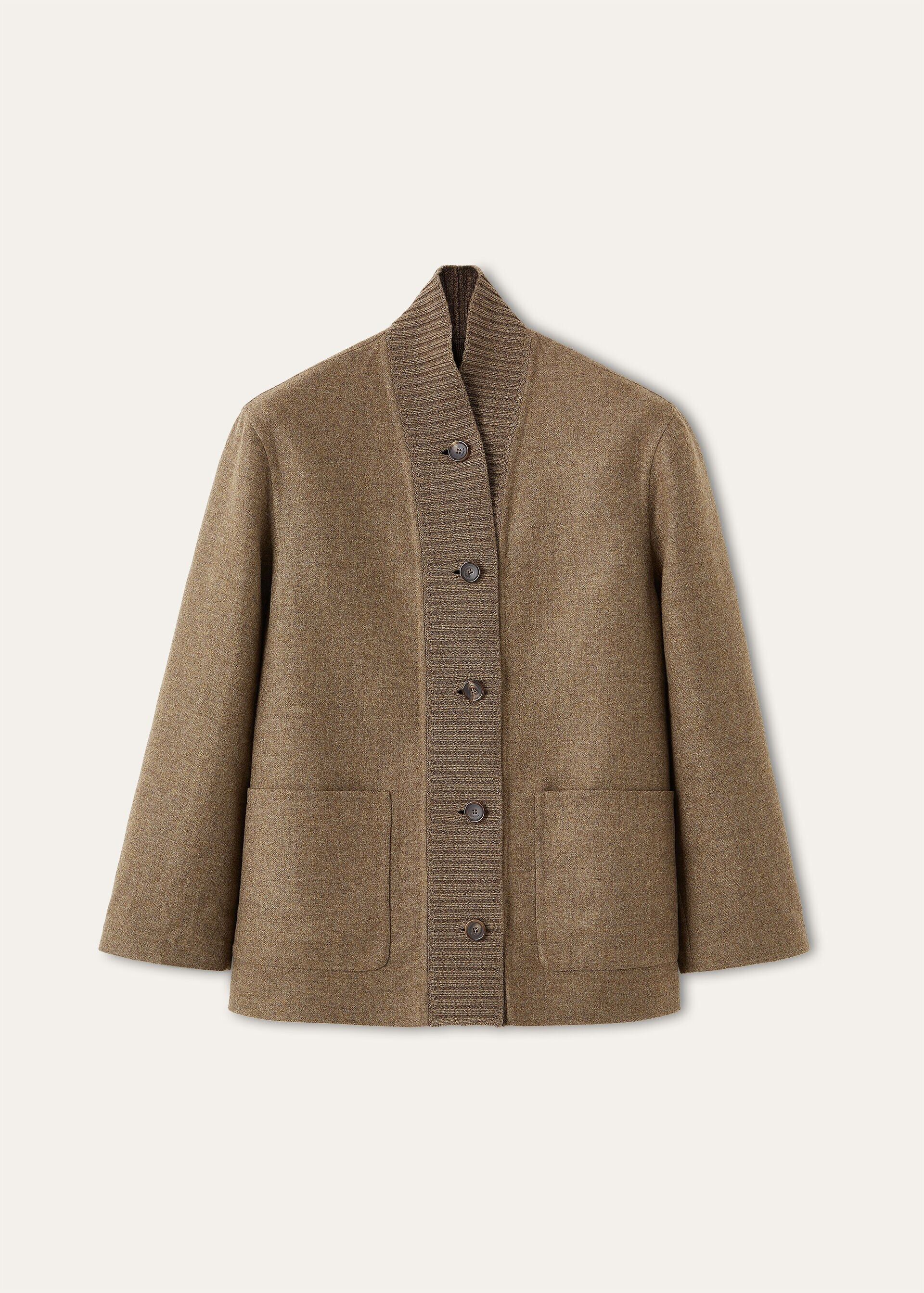 Loro Piana os11x0426 FAQ9271 Corey Caban Jacket in Tundra Size XS / US 0-2 / IT 36-38 - 1 Thumbnail