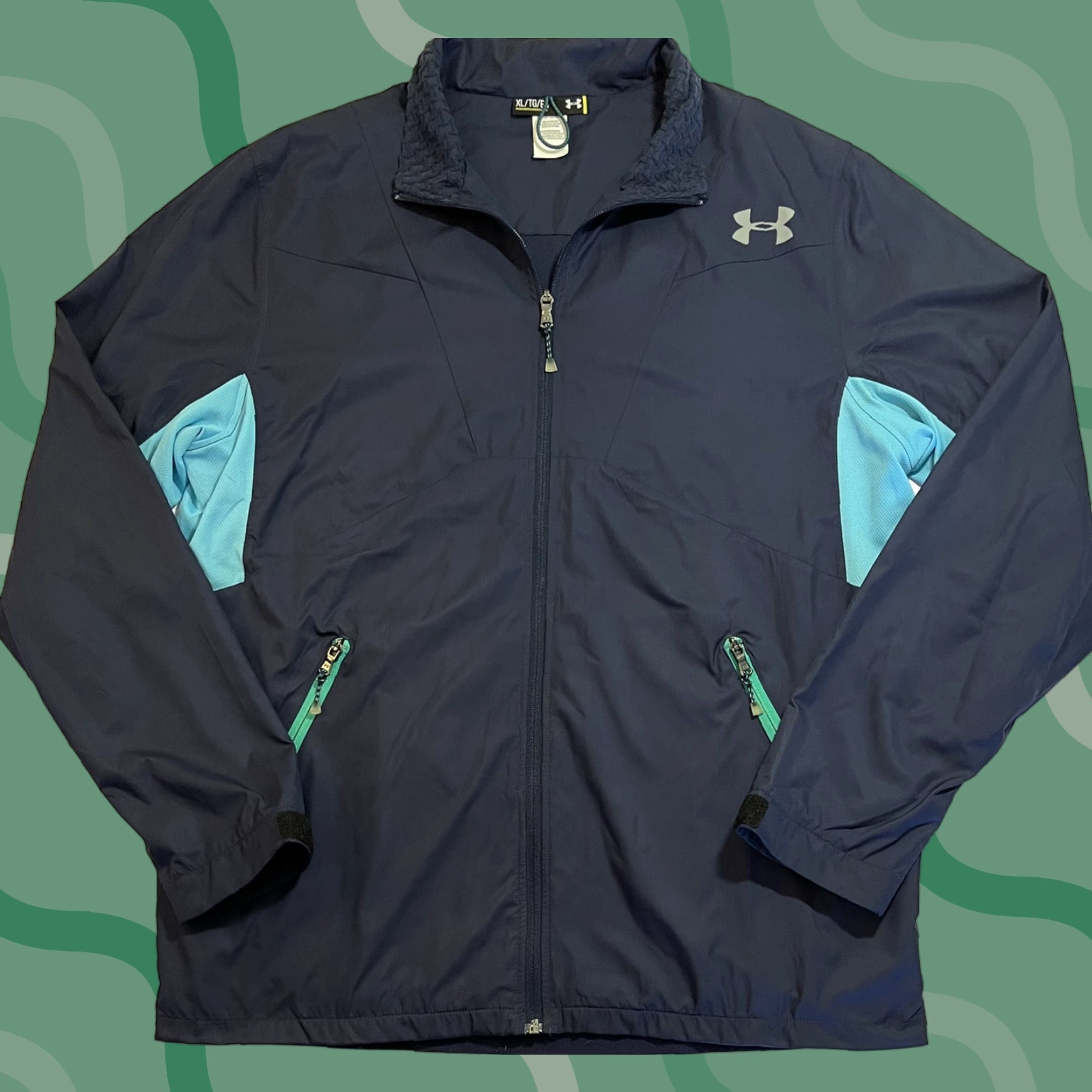 Under Armour Under Armour Windbreaker Jacket Golf Full Zip Mens XL Blue Sports Windbreaker Brand Mens XL Blue Under Armour Size US XL / EU 56 / 4 - 1 Thumbnail