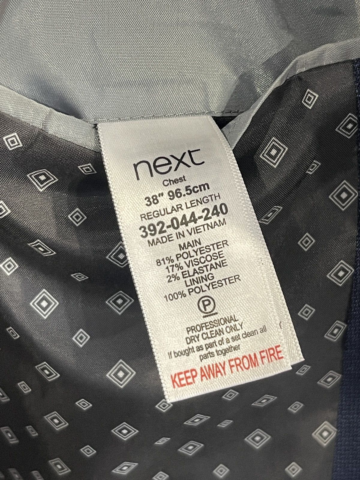 NEXT Next classic suit blue men’s 38R blazer pants Size 38R - 7 Thumbnail