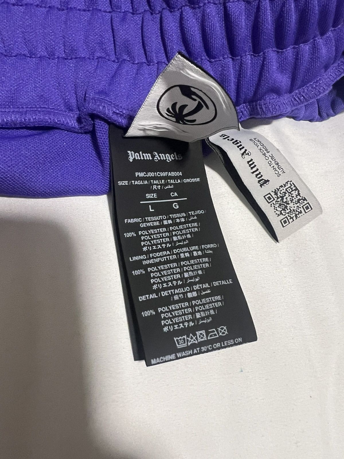 Palm Angels Purple Classic Track Pants Size US 34 / EU 50 - 6 Thumbnail