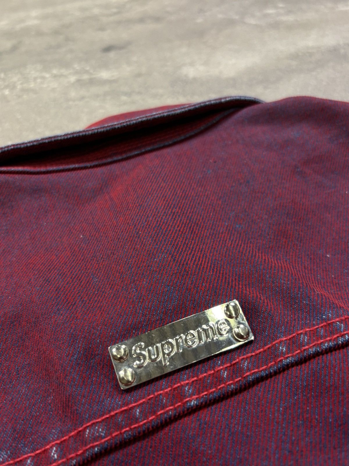 Supreme Supreme Flocked Denim Trucker Jacket (2023) Size US XL / EU 56 / 4 - 11 Thumbnail