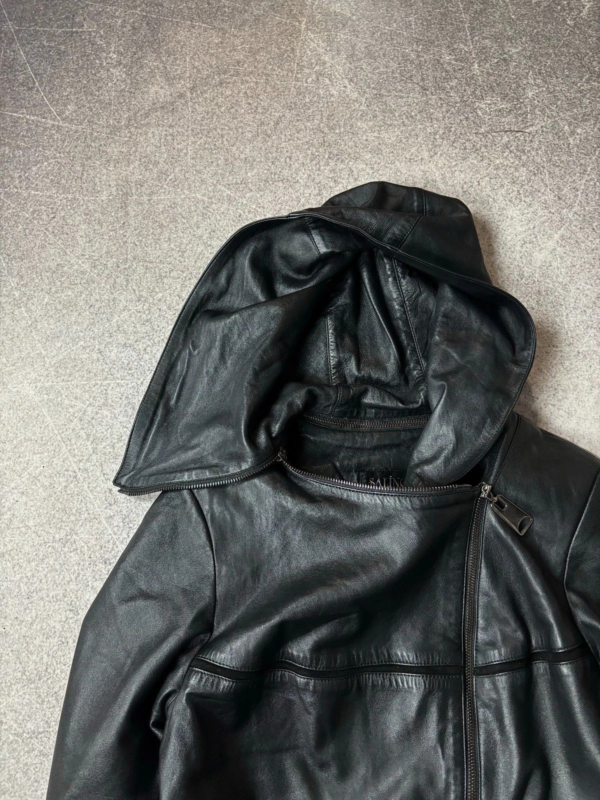Yohji Yamamoto RICK OWENS TYPE! ASSYMETRICAL MULTI ZIPPER LEATHER JACKET Size US S / EU 44-46 / 1 - 6 Thumbnail