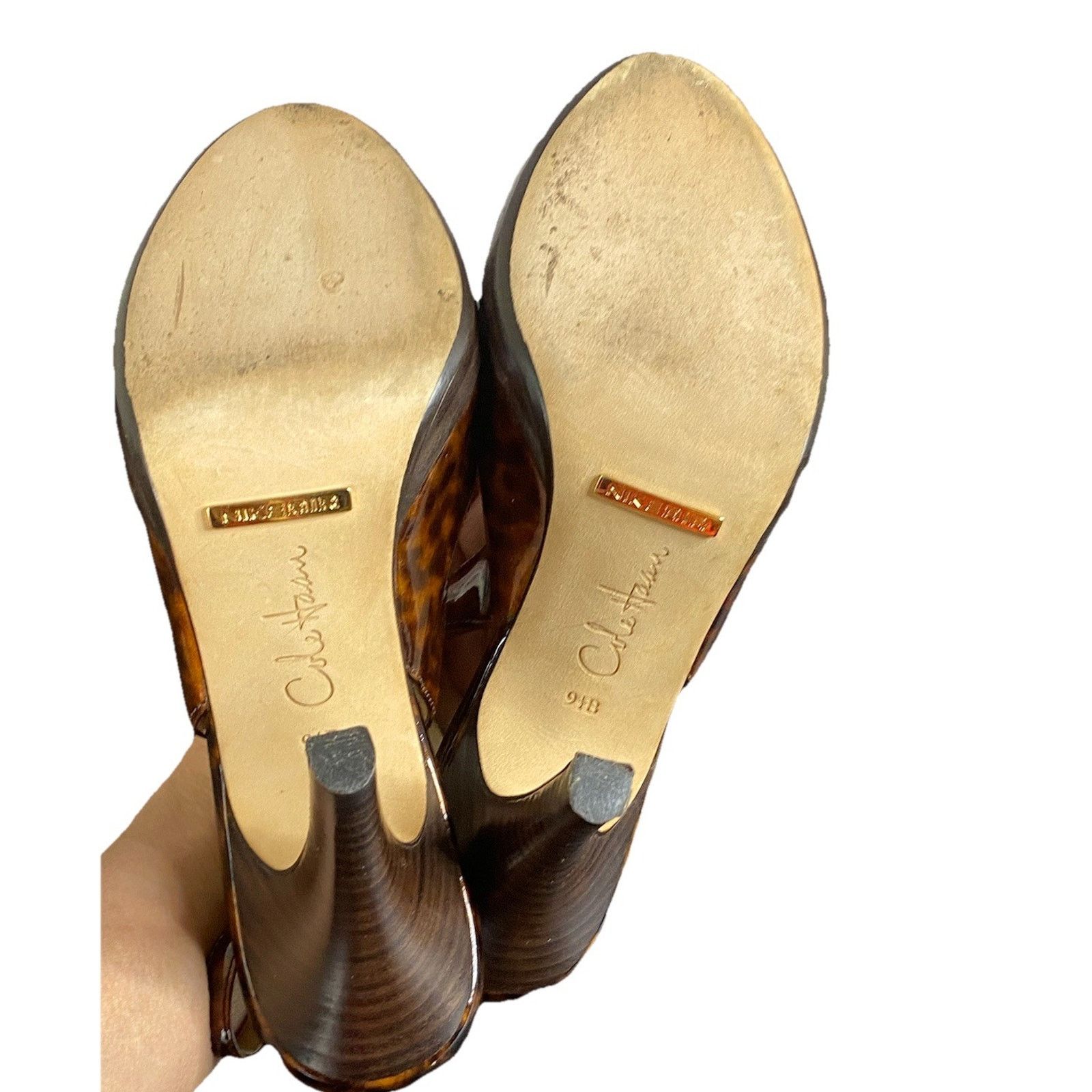 Cole Haan Cole Haan Women High Heels D8 D26187/ Size 9.5 Faux Tortoise Size US 9.5 / IT 39.5 - 8 Thumbnail
