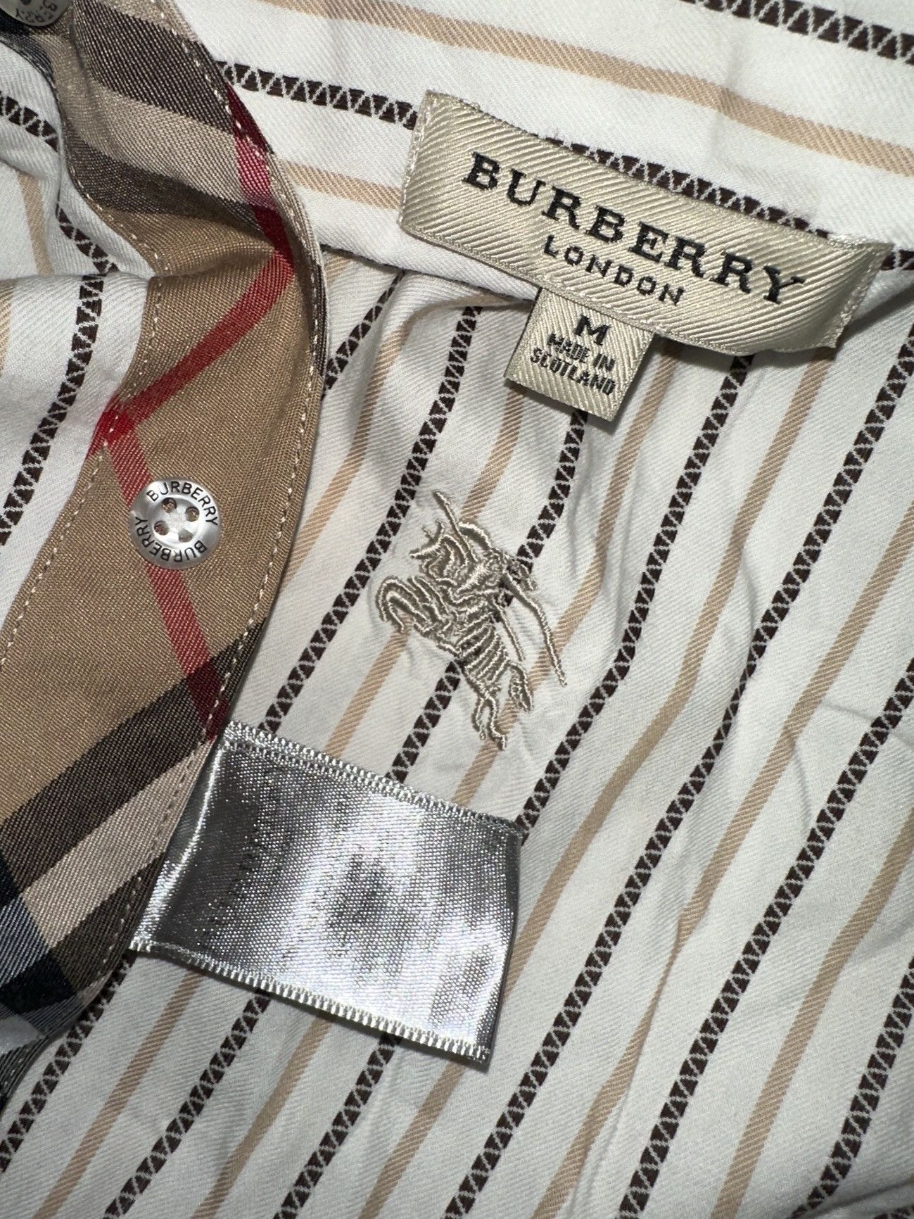 Burberry Burberry London Black Button Up Shirt Nova Check Women’s Size M / US 6-8 / IT 42-44 - 4 Thumbnail