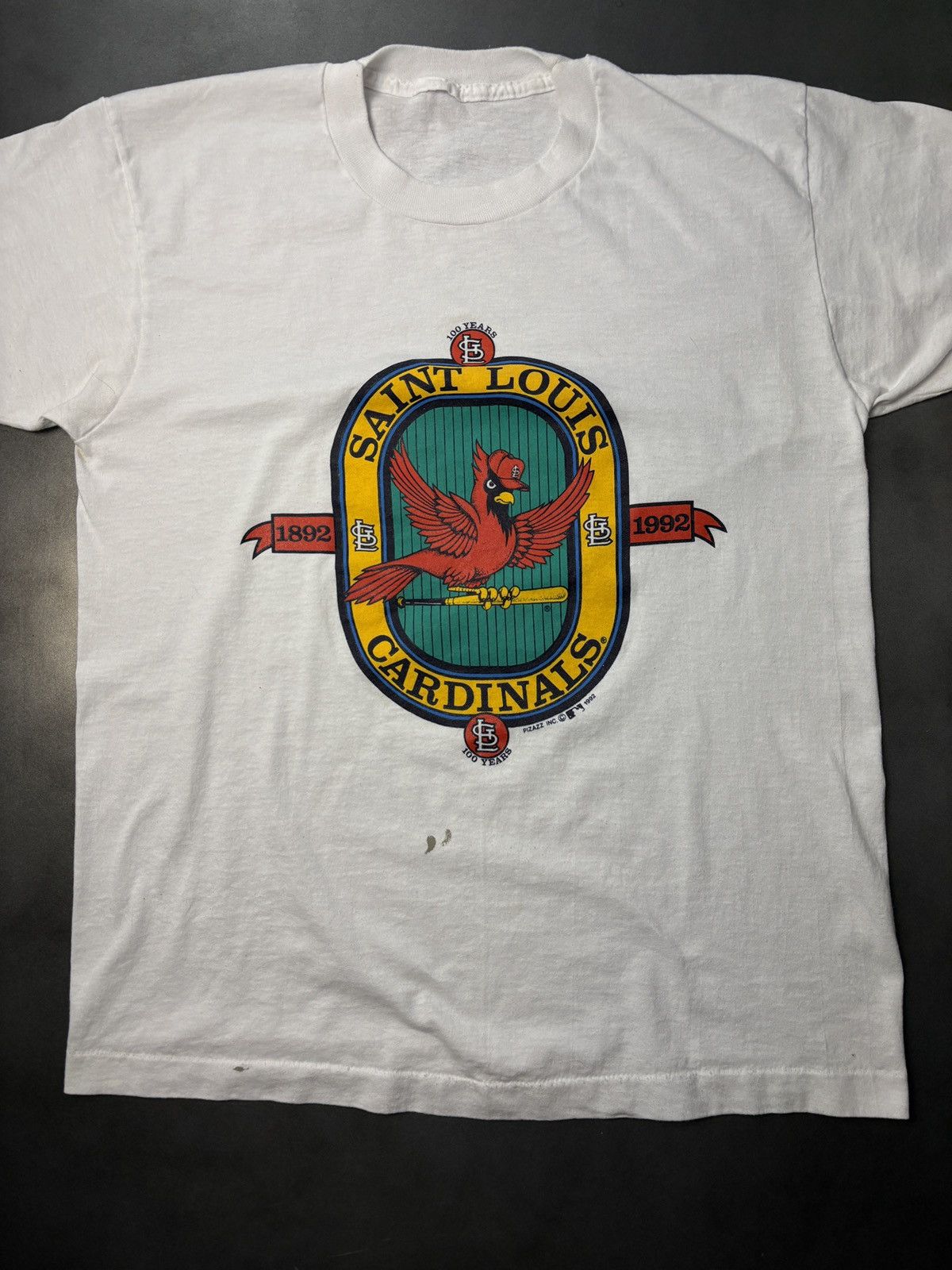 Vintage 1992 Saint Louis Cardinals Tee 1990s Vintage MLB Baseball Size US M / EU 48-50 / 2 - 3 Thumbnail