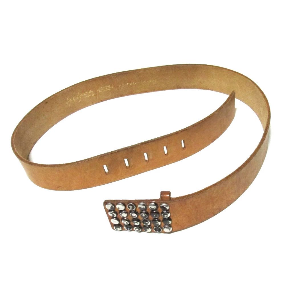 Yohji Yamamoto Yohji Yamamoto POUR HOMME Studded Leather Belt Size ONE SIZE - 2 Thumbnail