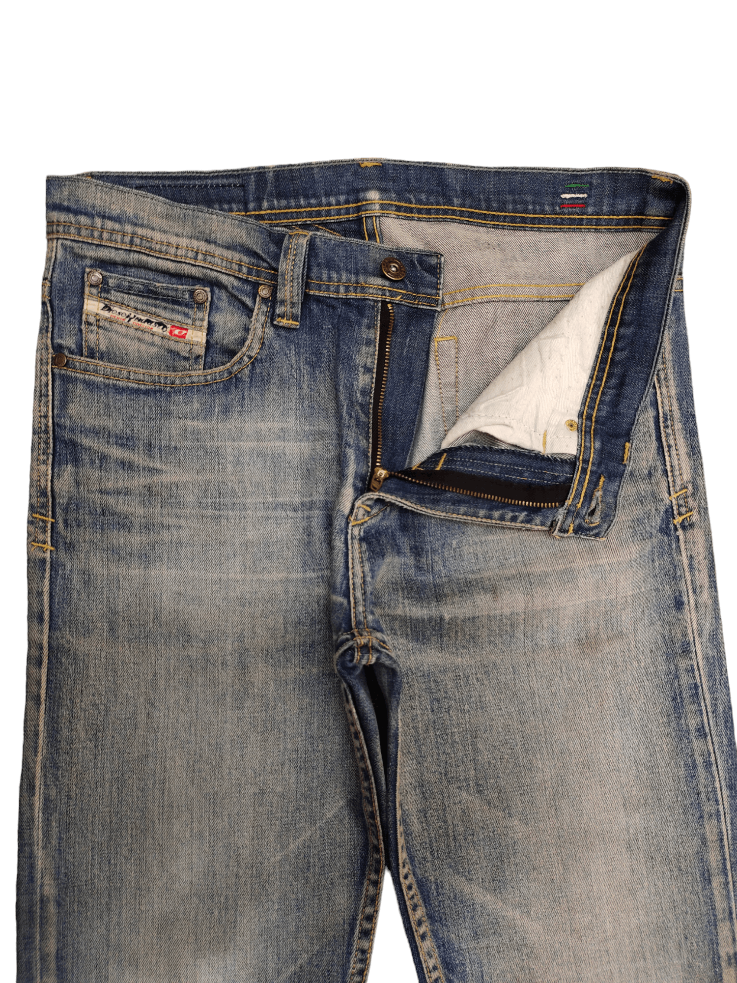 Diesel Vintage Y2k Diesel Faded Slim Fit Denim Jeans Size US 32 / EU 48 - 9 Thumbnail