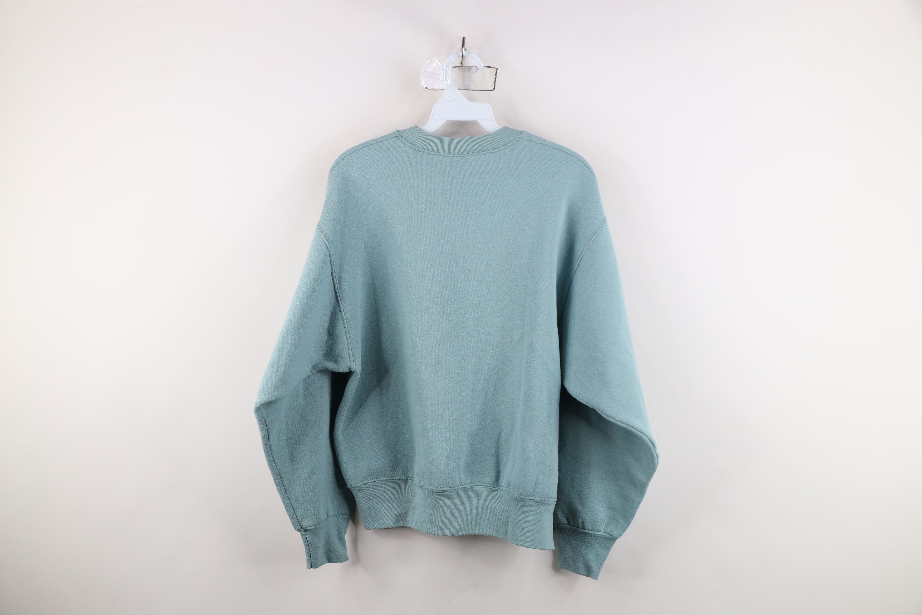 Vintage Vintage 90s Streetwear Plymouth Sweatshirt Teal USA Size M / US 6-8 / IT 42-44 - 9 Thumbnail