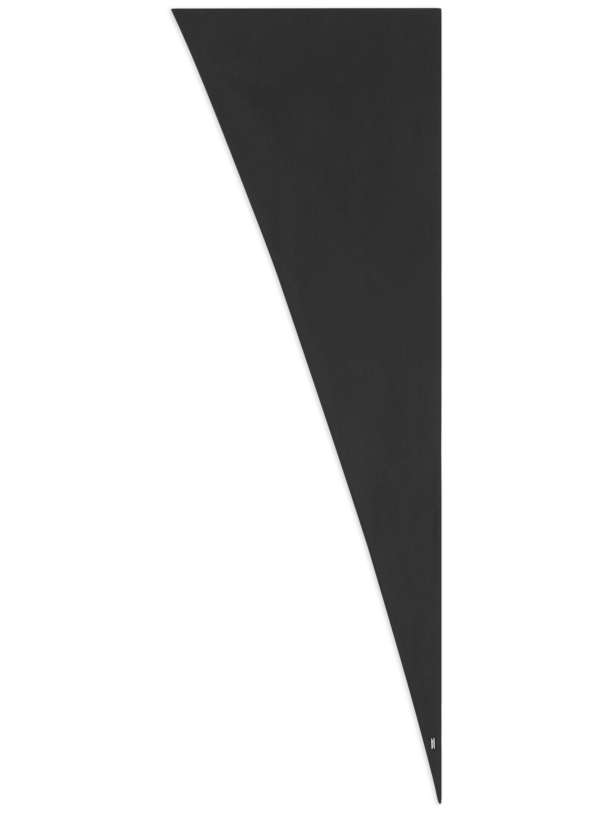Saint Laurent Paris o1s1wg110824 Size: OS / Triangle Scarf in Silk Satin Black Size ONE SIZE - 1 Thumbnail