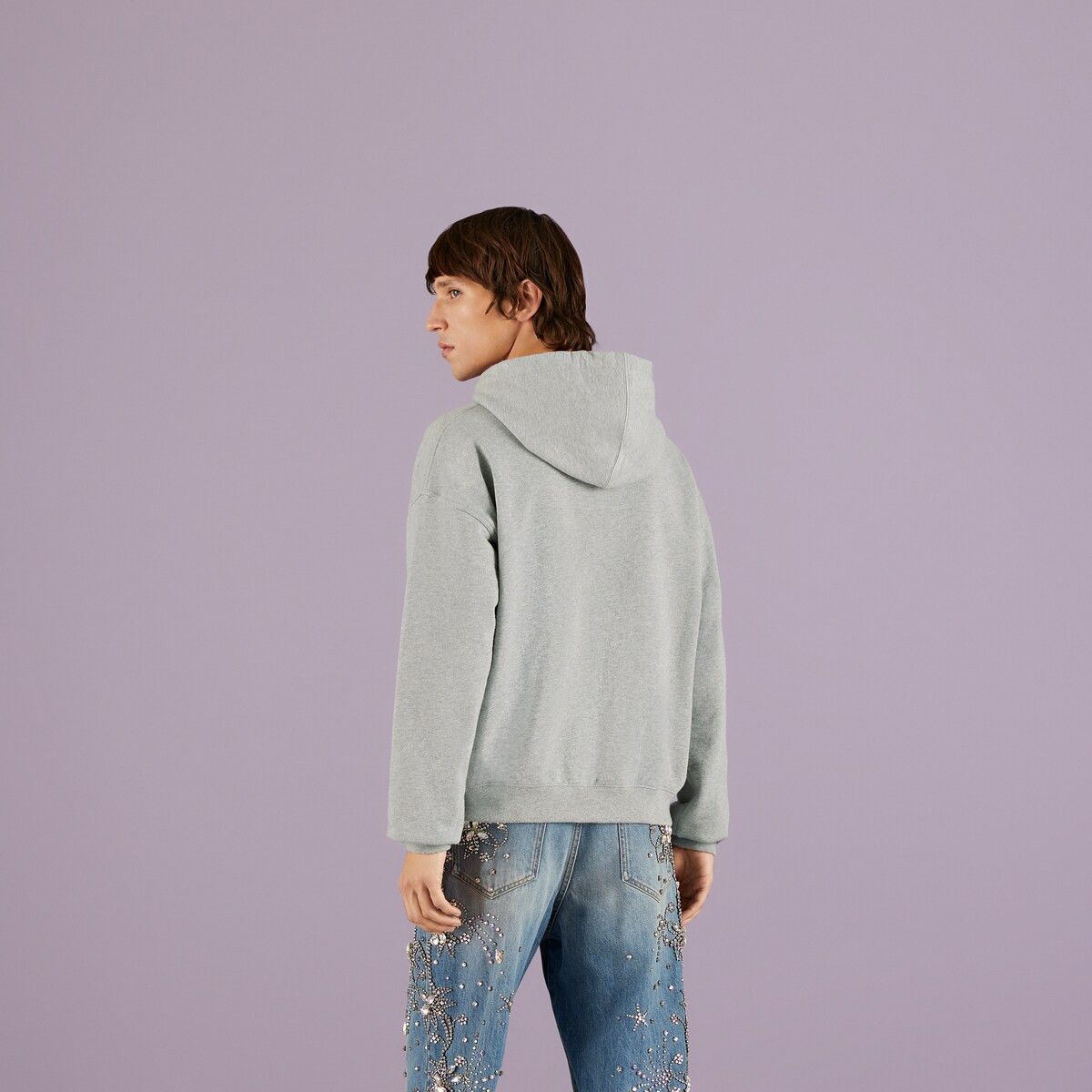Gucci M Gucci Chain Print Hooded Sweatshirt Grey Cotton Hoodie Red Size US M / EU 48-50 / 2 - 6 Thumbnail
