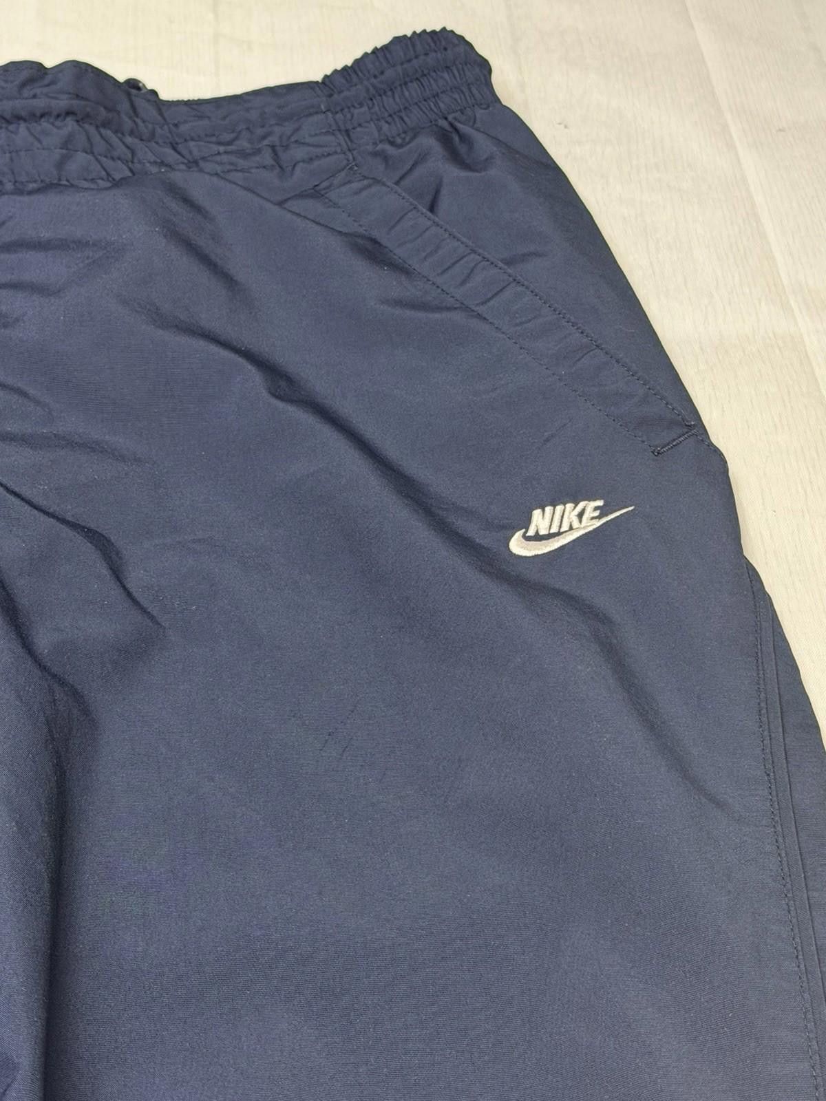 Nike Vtg 90s Nike Silver Tag Fleece Pants S Navy Stripe Track Y2K Size 28" / US 6 / IT 42 - 3 Thumbnail