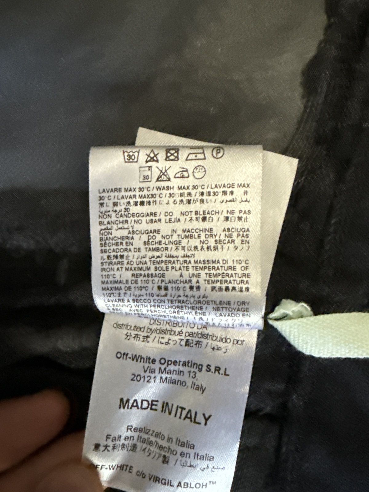 Off-White Off White Black Denim Organza Mesh Panel Frayed Jacket Size US S / EU 44-46 / 1 - 9 Thumbnail